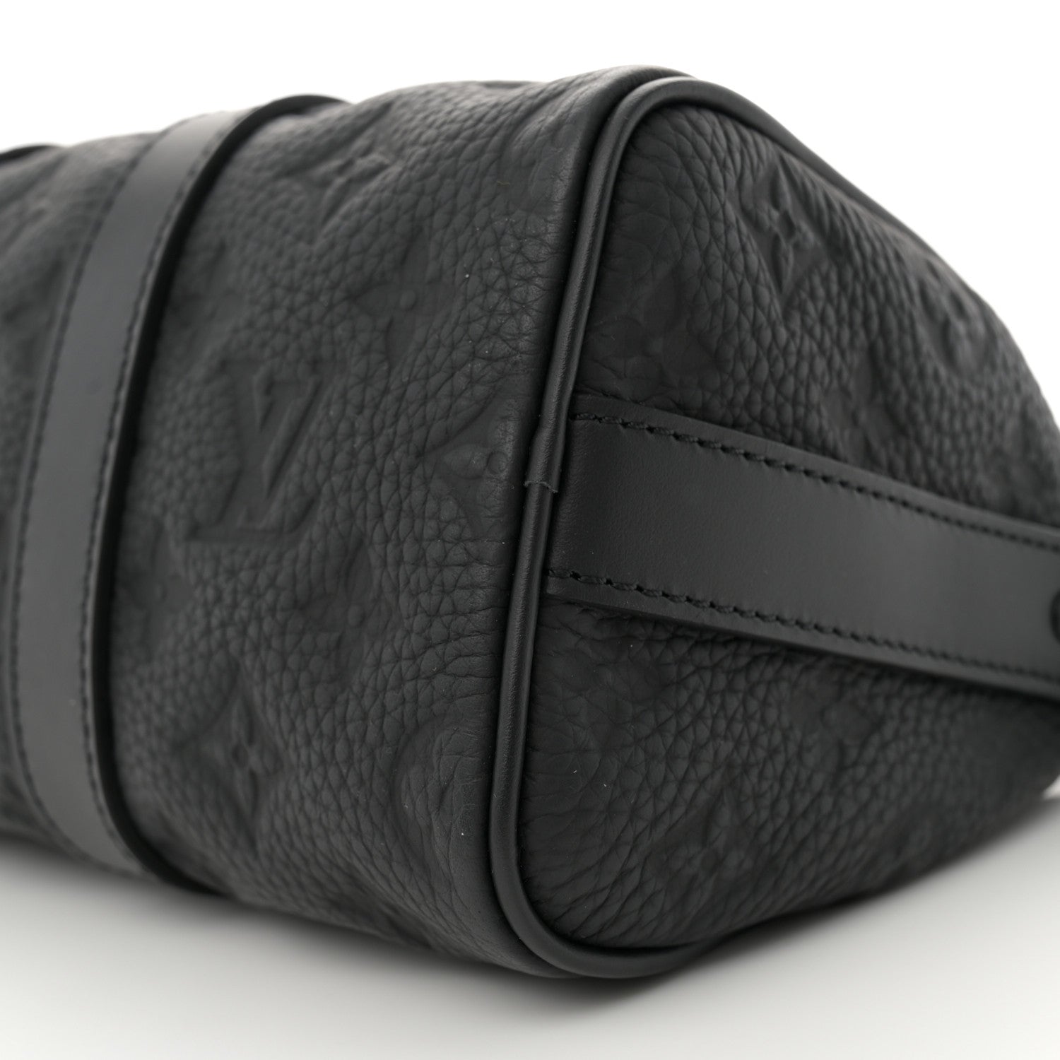 Louis Vuitton Monogram Taurillon Keepall Bandouliere 25 Black 9 of 9