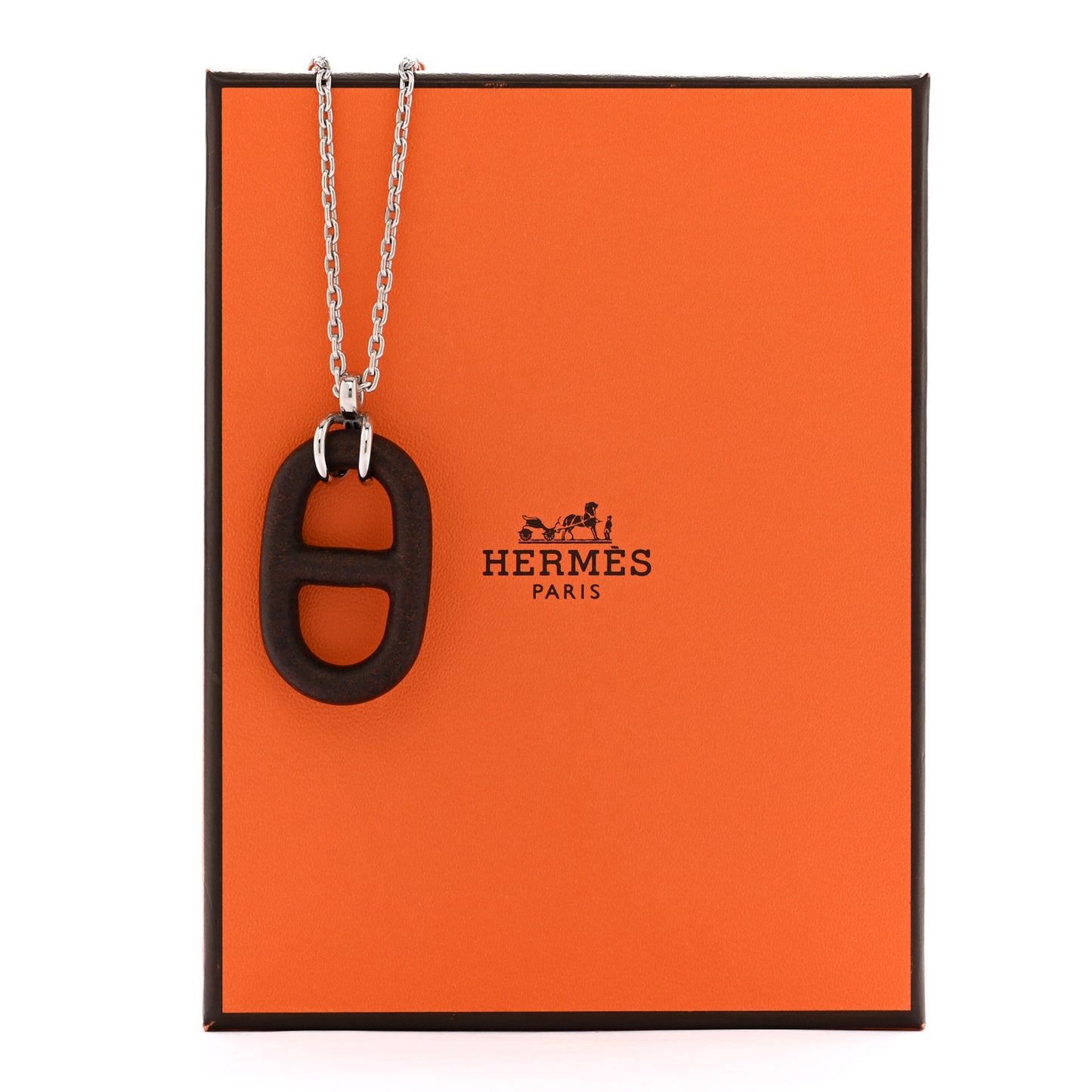 Vulcanium Chaine d'Ancre Necklace Silver Brun