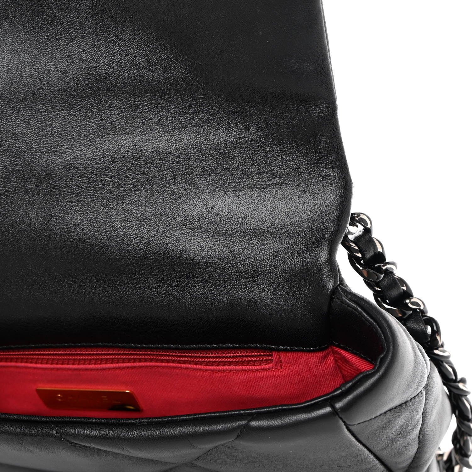 Chanel Lambskin Quilted Medium Chanel 19 Flap So Black 12 of 15