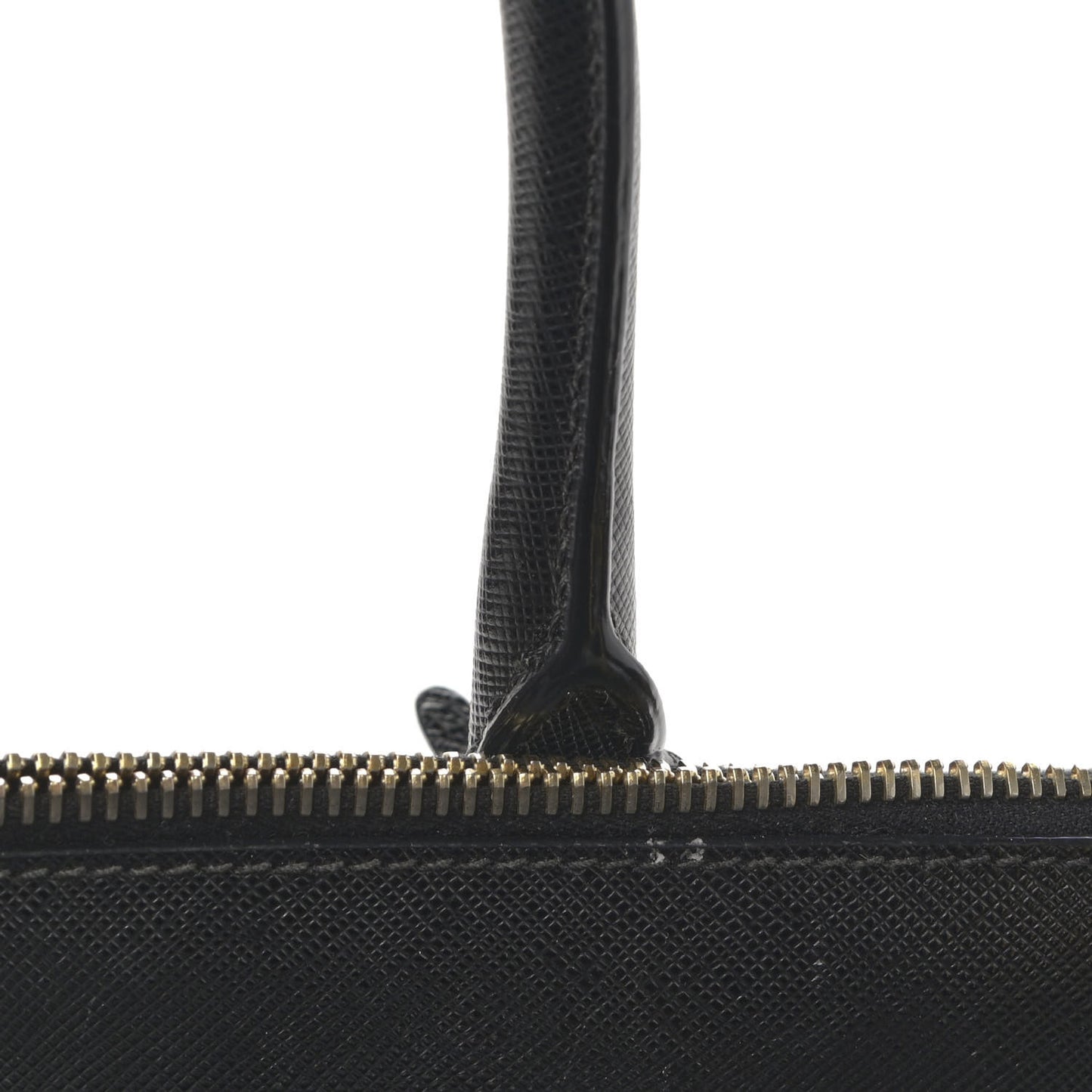 Saffiano Small Galleria Double Zip Tote Black