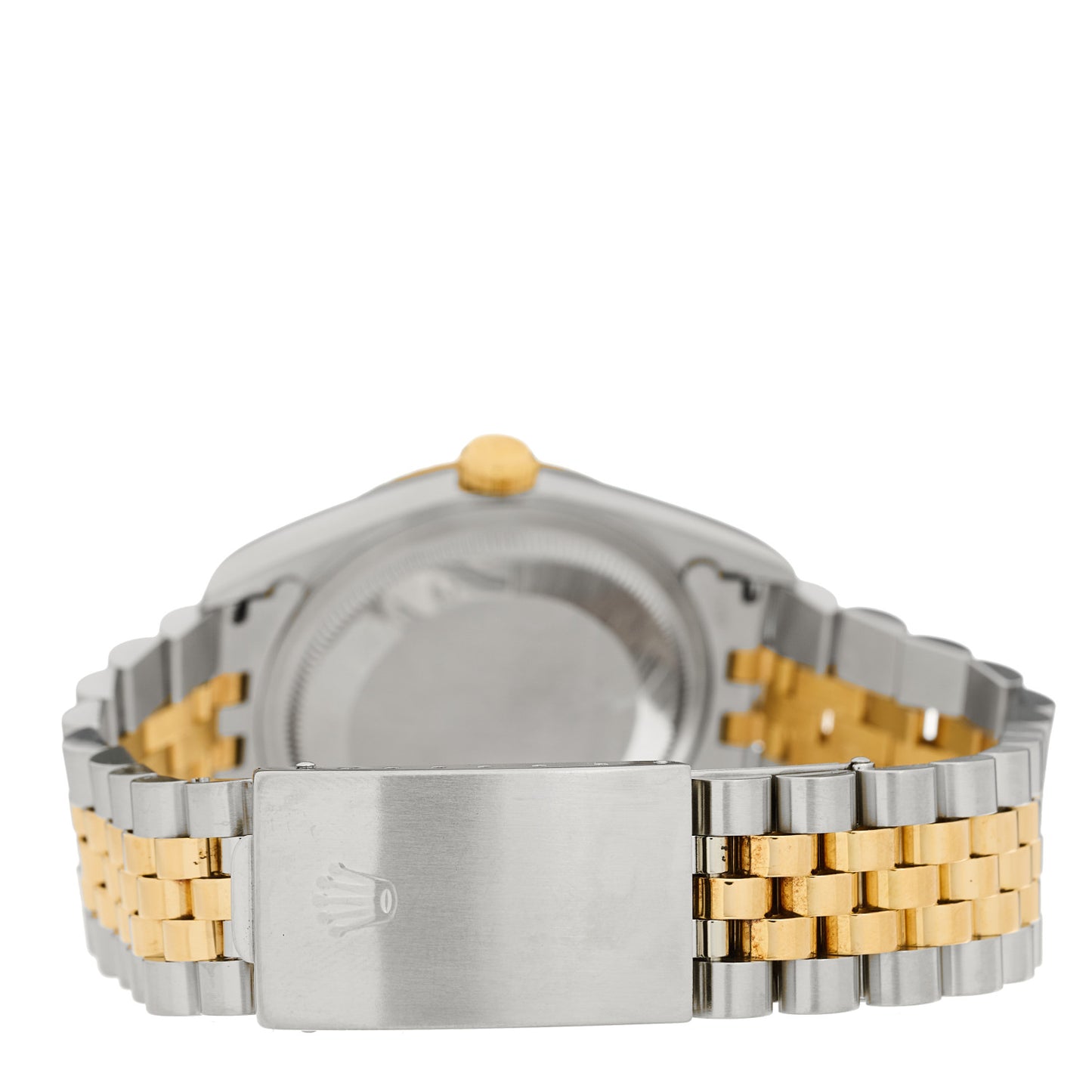 Stainless Steel 18K Yellow Gold Diamond 36mm Oyster Perpetual Datejust Watch White Roman 16233