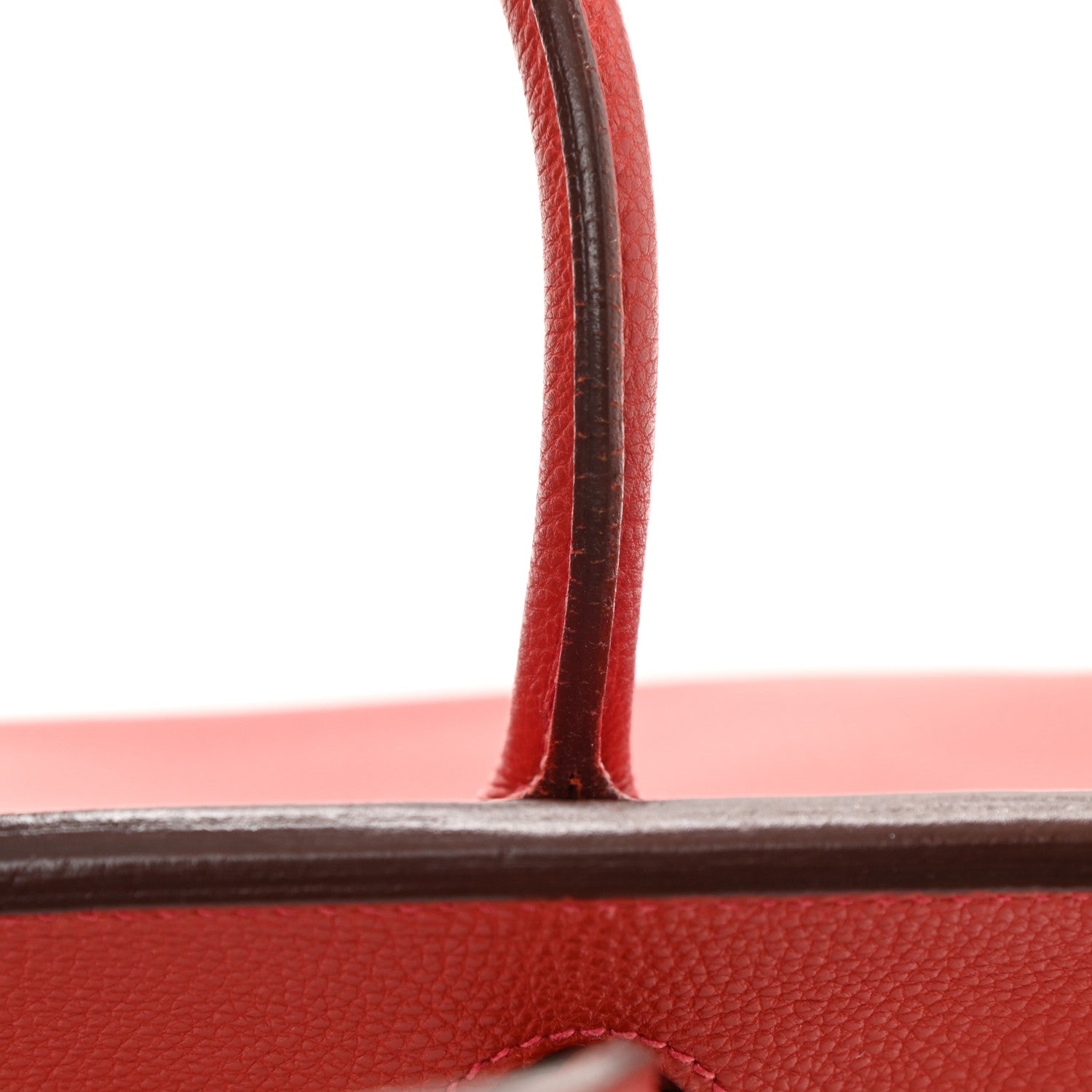 Hermes Togo Bi-Color Birkin 30 Rouge Casaque Potiron 14 of 17