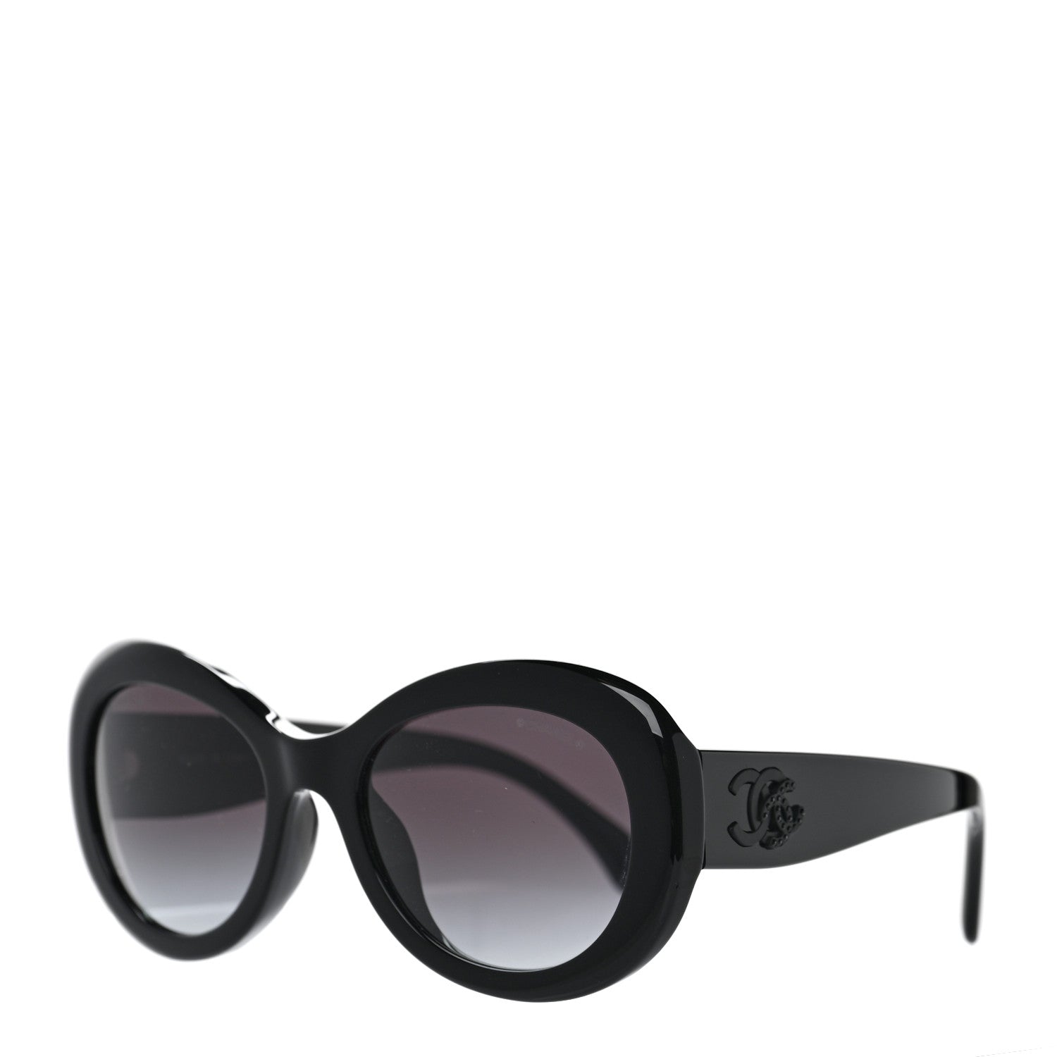 Chanel Acetate Polarized Oval CC Sunglasses 5469-B-A 1 of 6