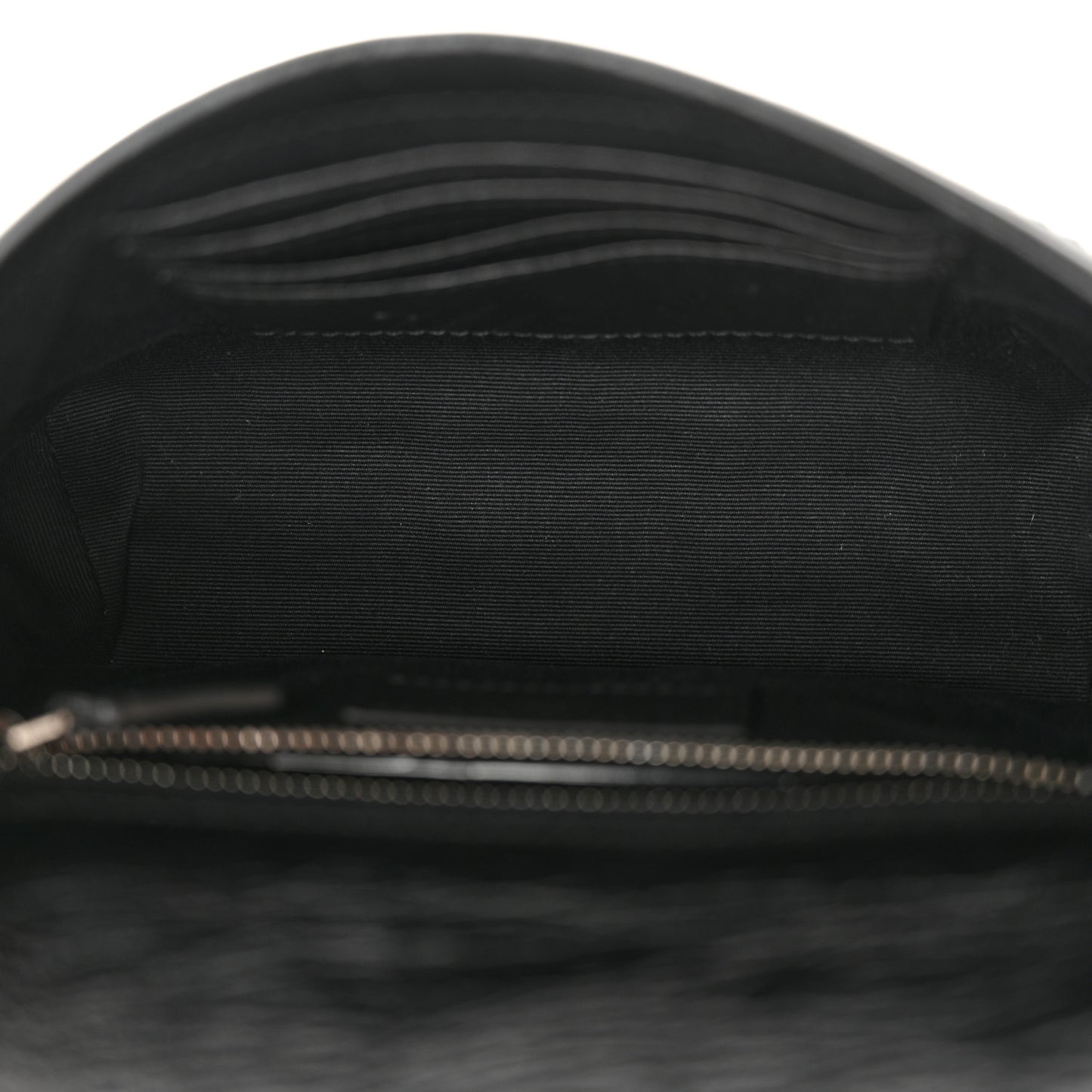Crinkled Calfskin Matelasse Monogram Niki Chain Wallet Black
