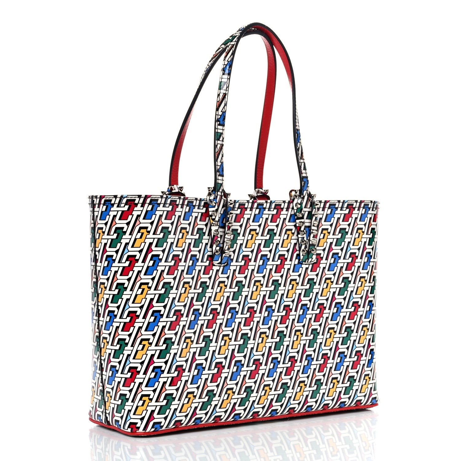 Christian Louboutin Patent Calfskin Small East West Cabata Tote Multicolor 4 of 10