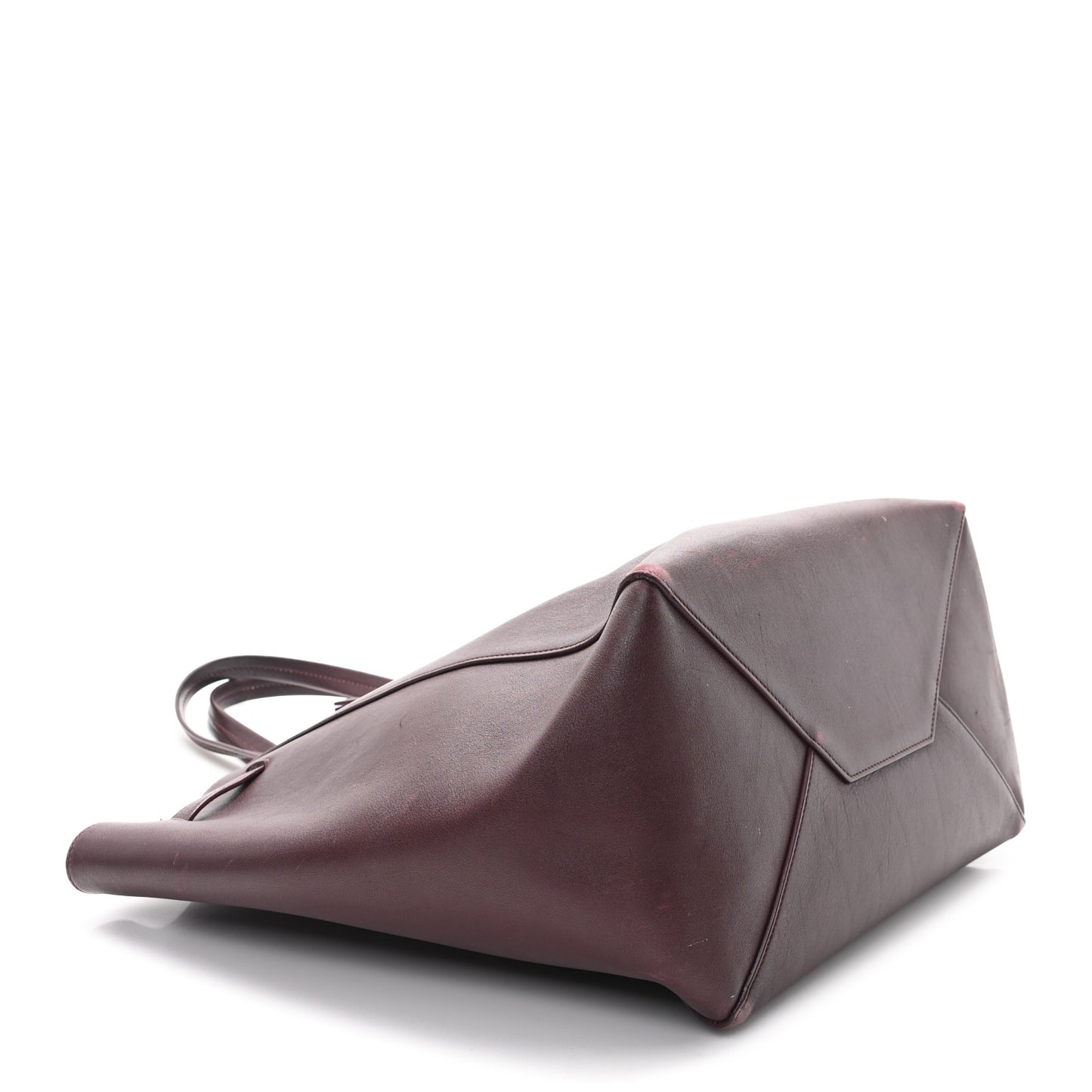 Soft Calfskin Medium Belt Cabas Phantom Burgundy
