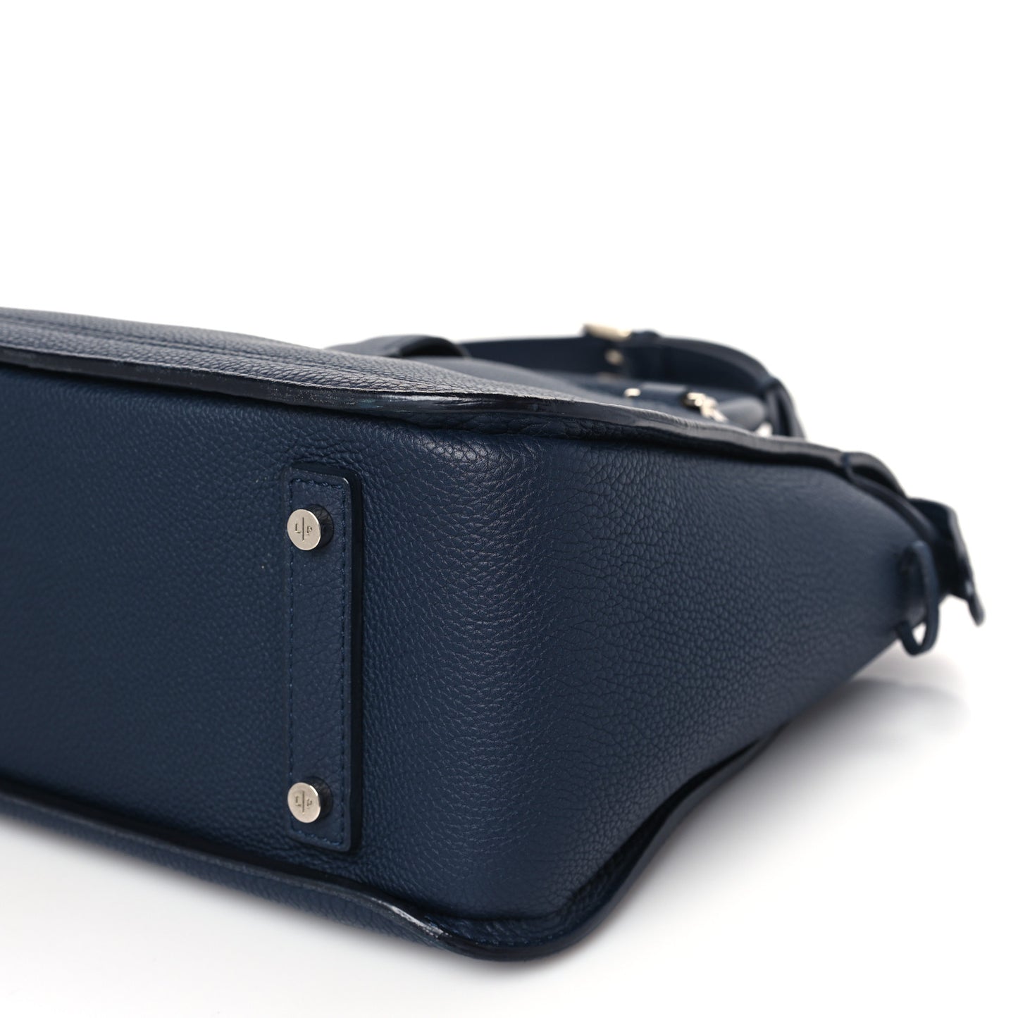 Grained Calfskin Bellevue Odessa Navy Blue