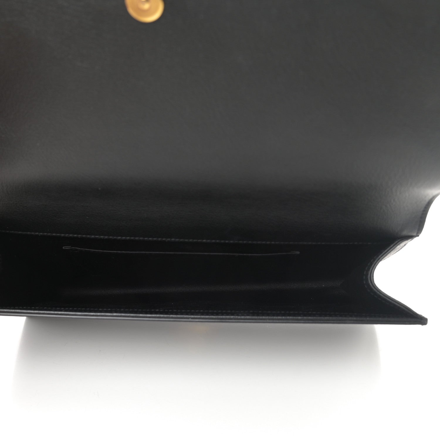 Saint Laurent Calfskin Monogram Large Belle De Jour Clutch Black 5 of 7