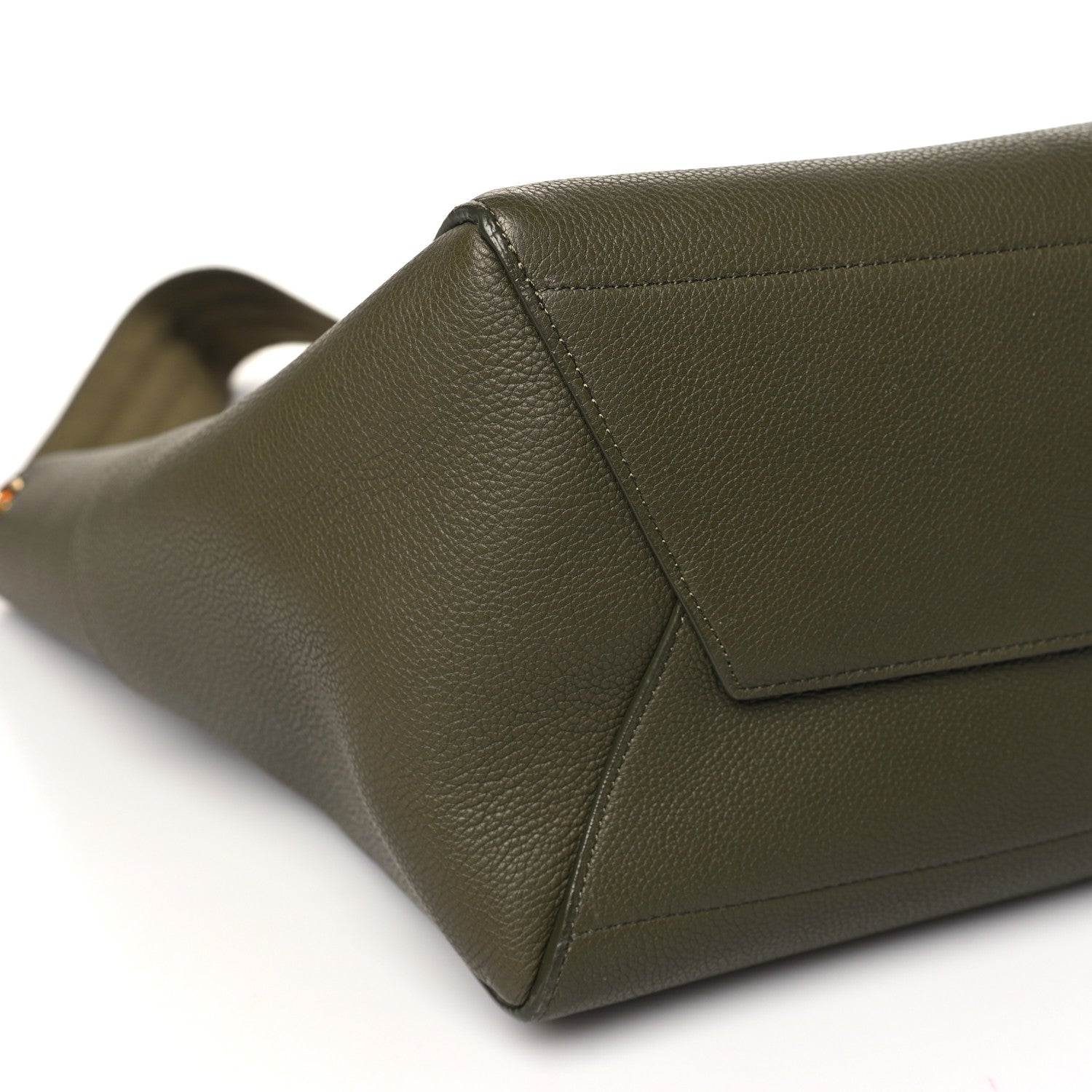 Celine Soft Grained Calfskin Sangle Bucket Bag Light Khaki 9 of 13