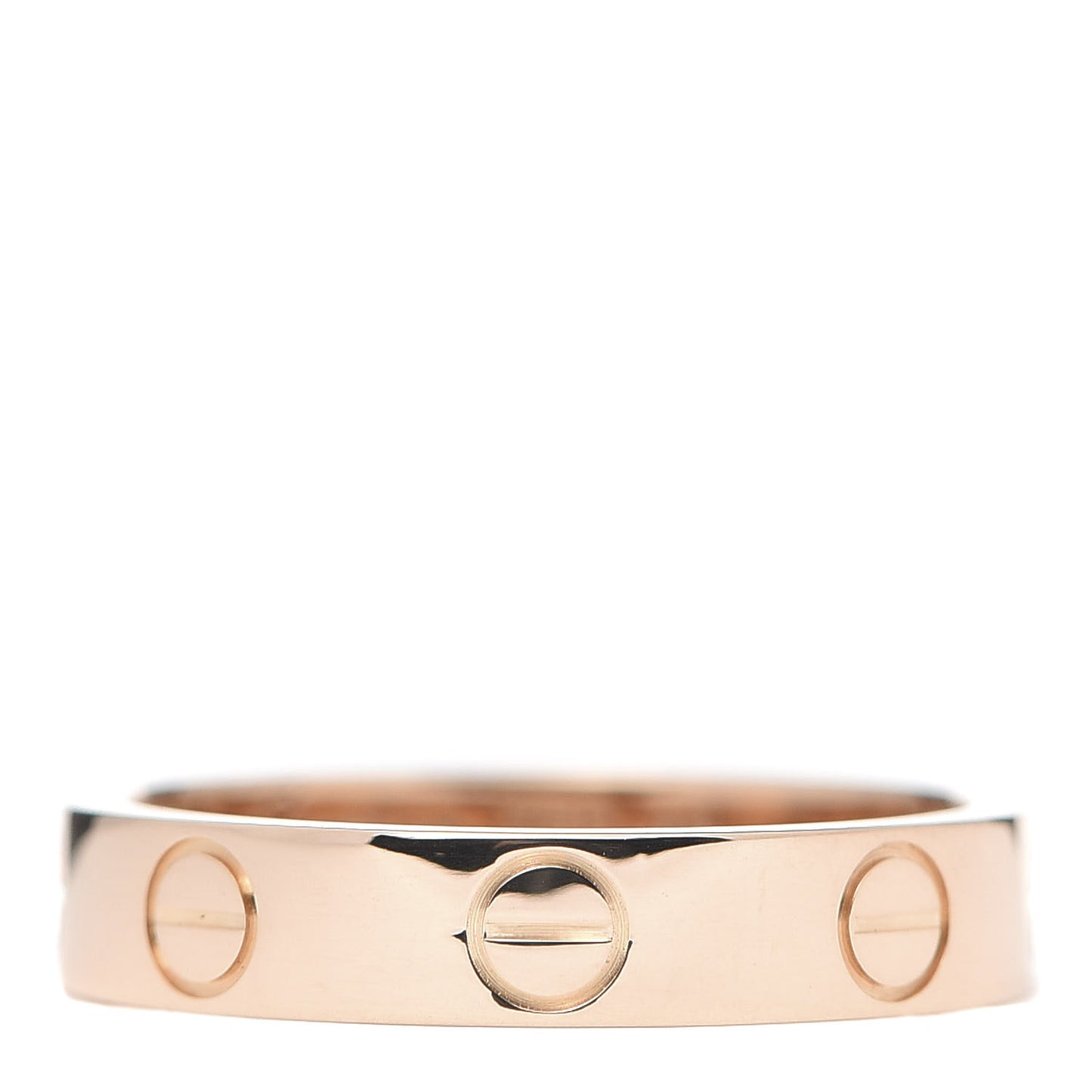 18K Pink Gold 3.5mm LOVE Wedding Band Ring 48 4.5