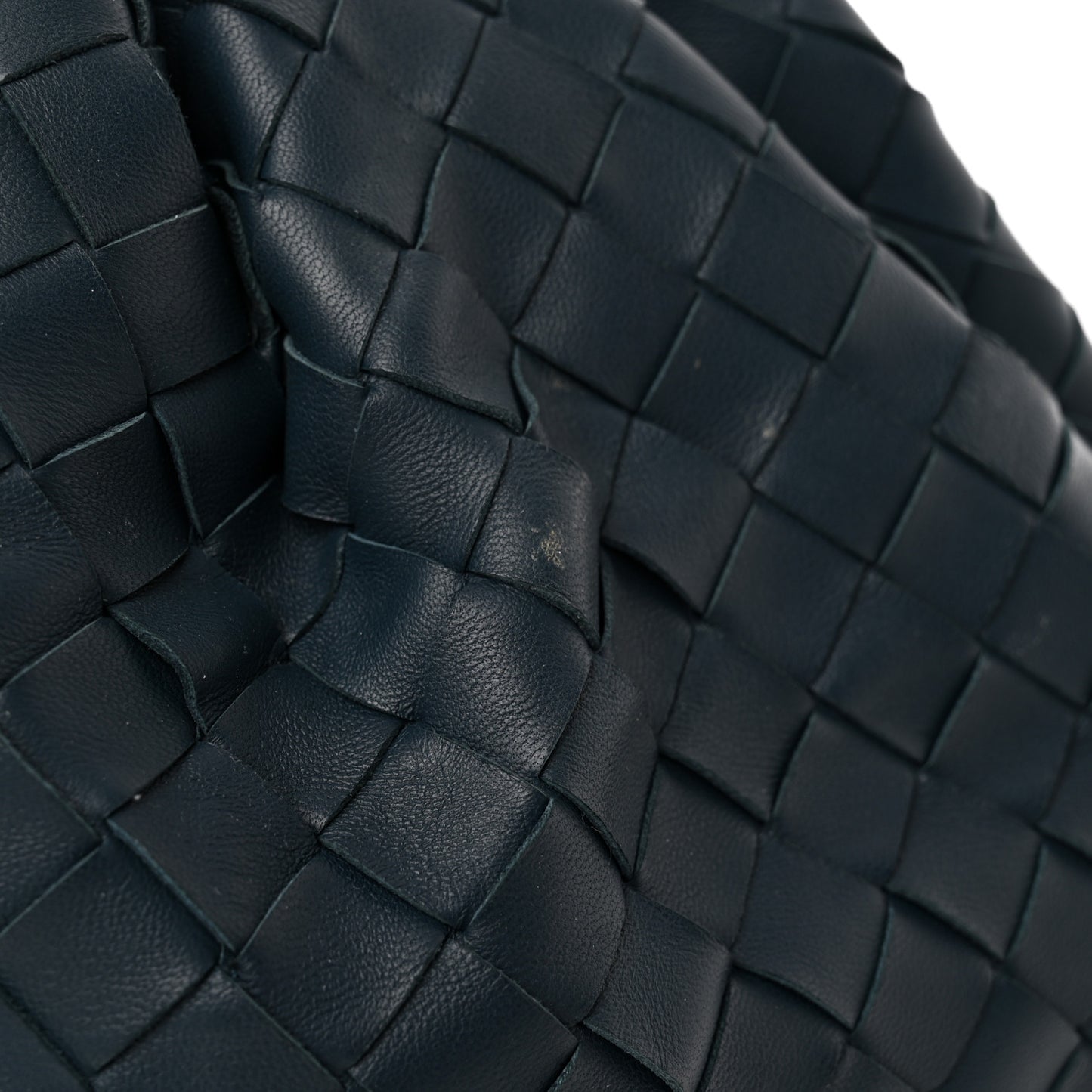 Nappa Maxi Intrecciato The Pouch Oversized Clutch Deep Blue