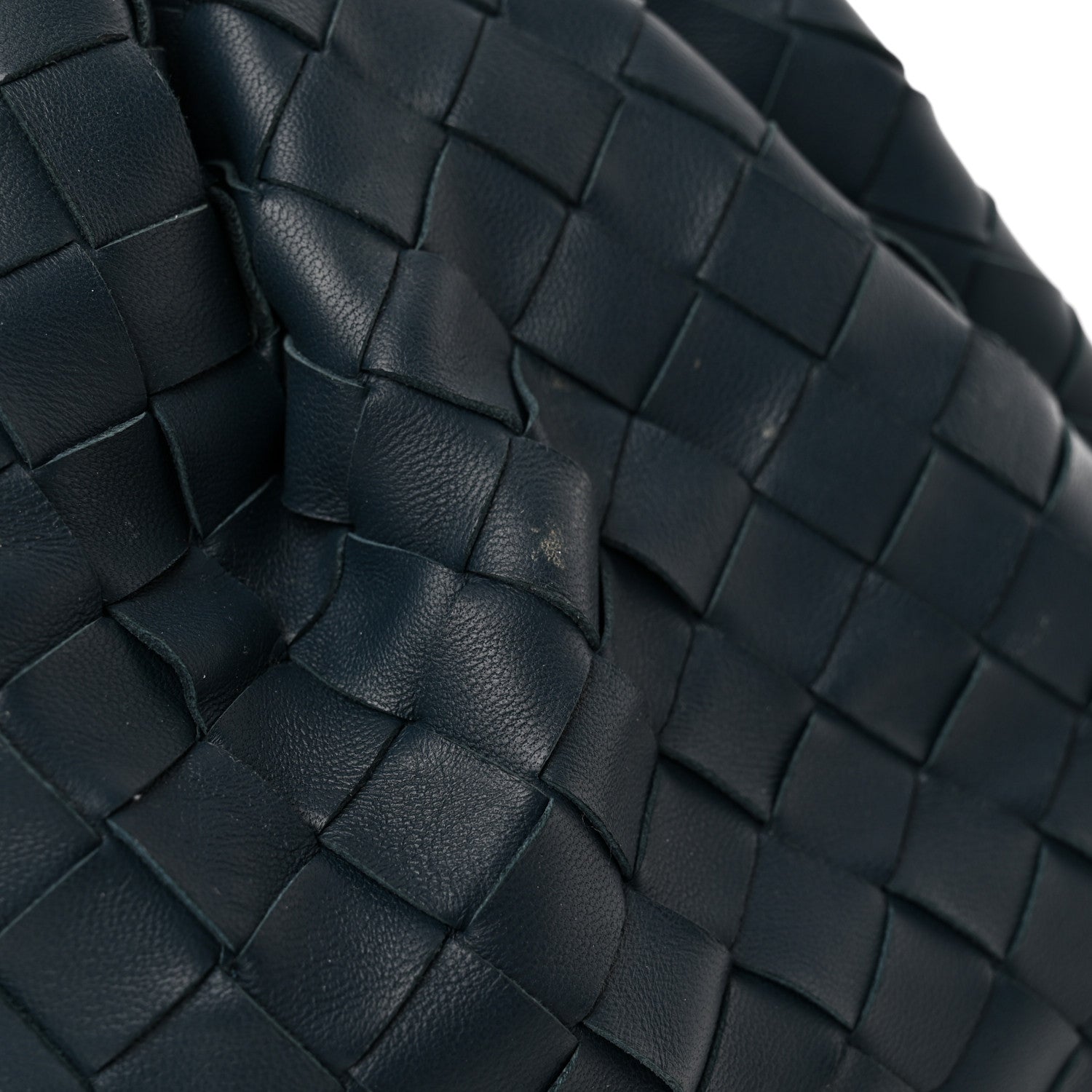 Bottega Veneta Nappa Maxi Intrecciato The Pouch Oversized Clutch Deep Blue 8 of 9