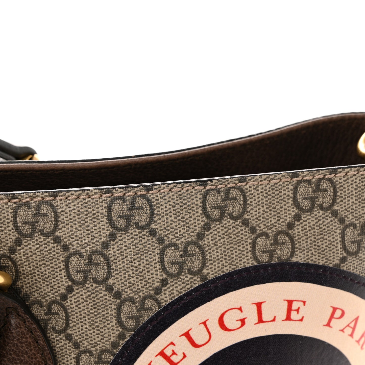 Soft GG Supreme Monogram Courrier Medium Crossbody Tote Beige New Acero