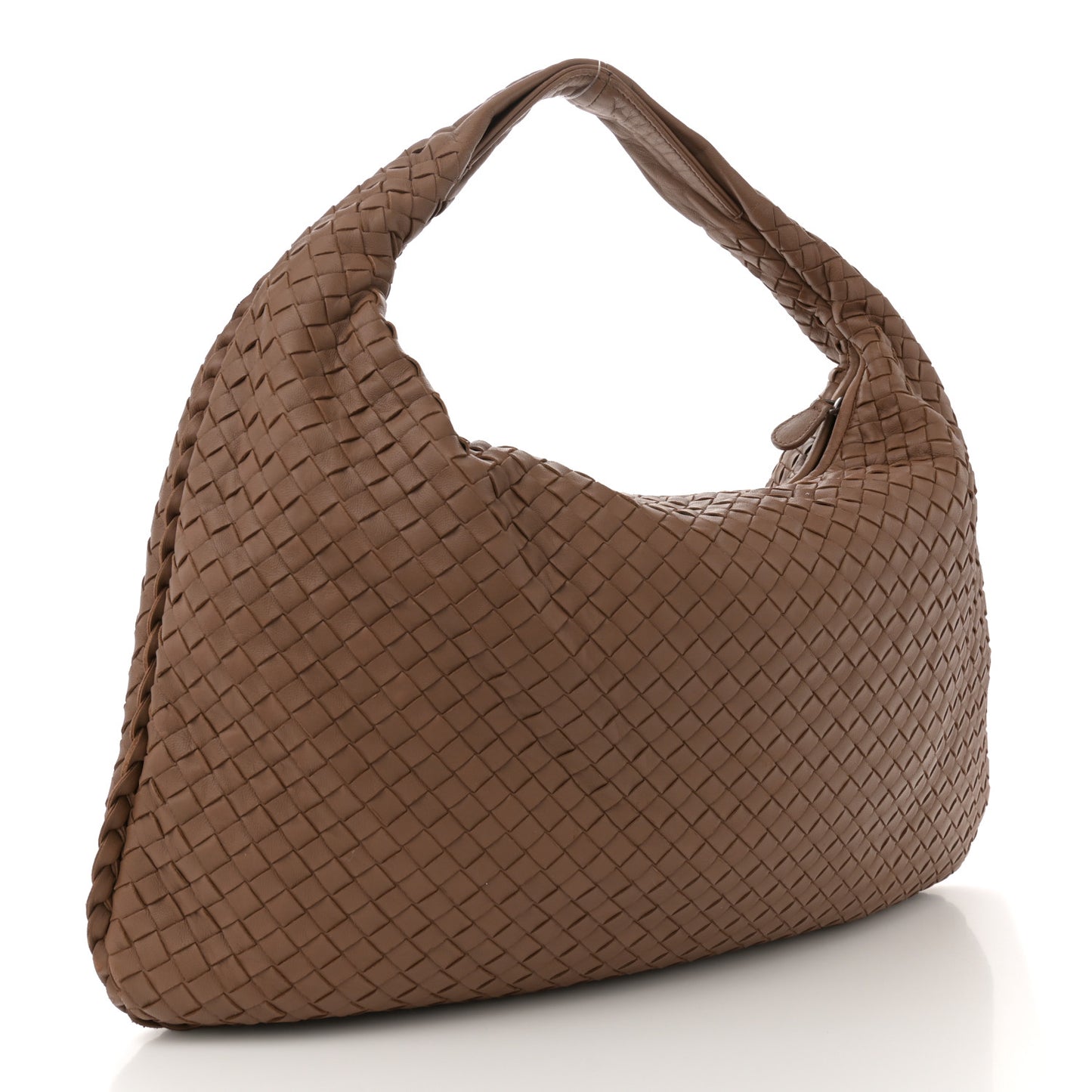 Nappa Intrecciato Large Veneta Hobo Noce