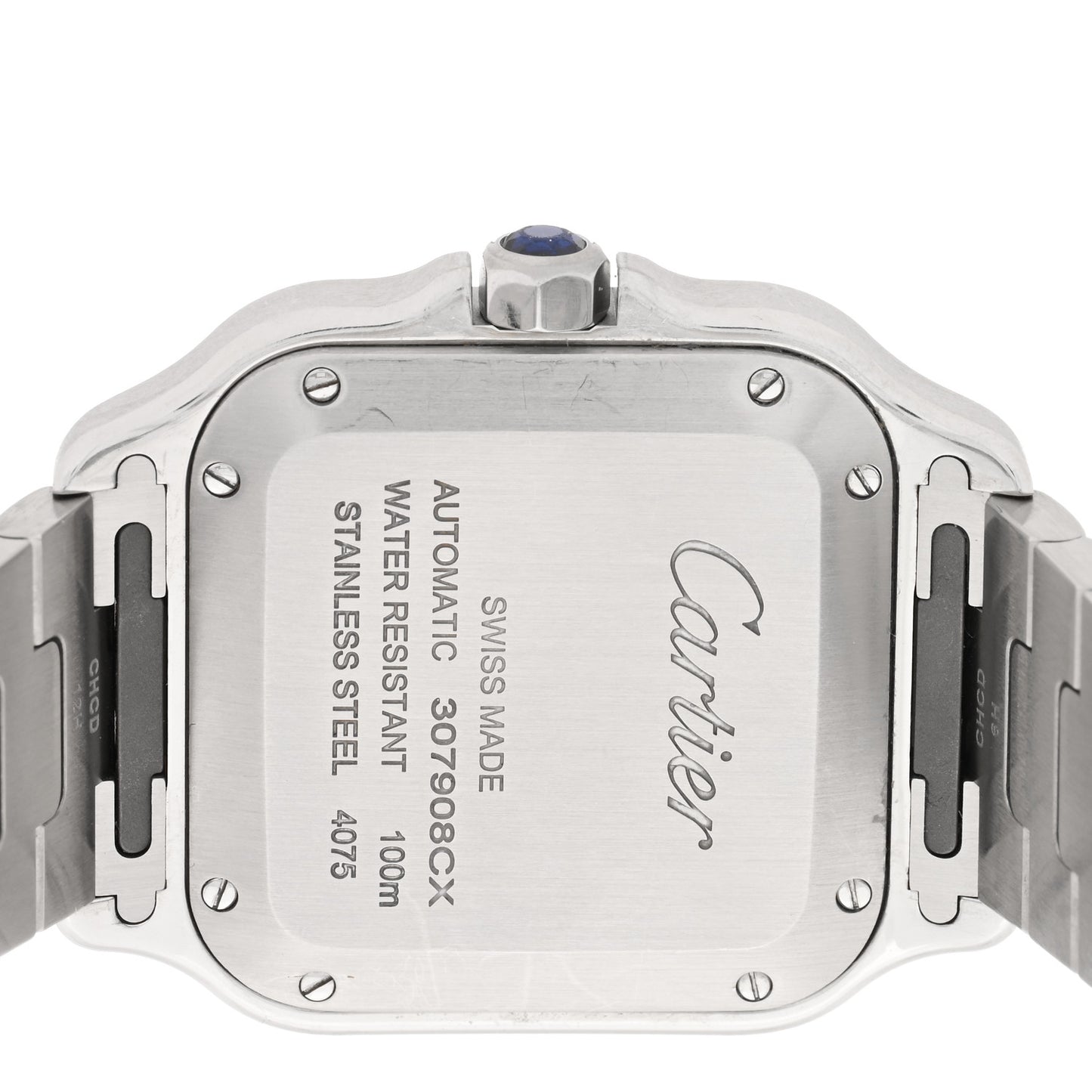 Stainless Steel 18K Yellow Gold 35mm Santos de Cartier Automatic Watch