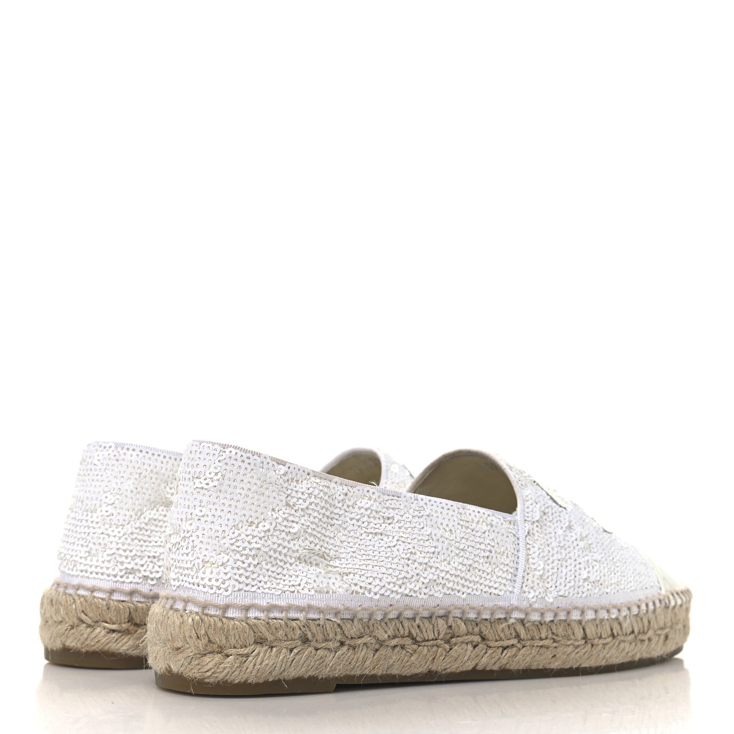 Patent Sequin CC Espadrilles 40 White