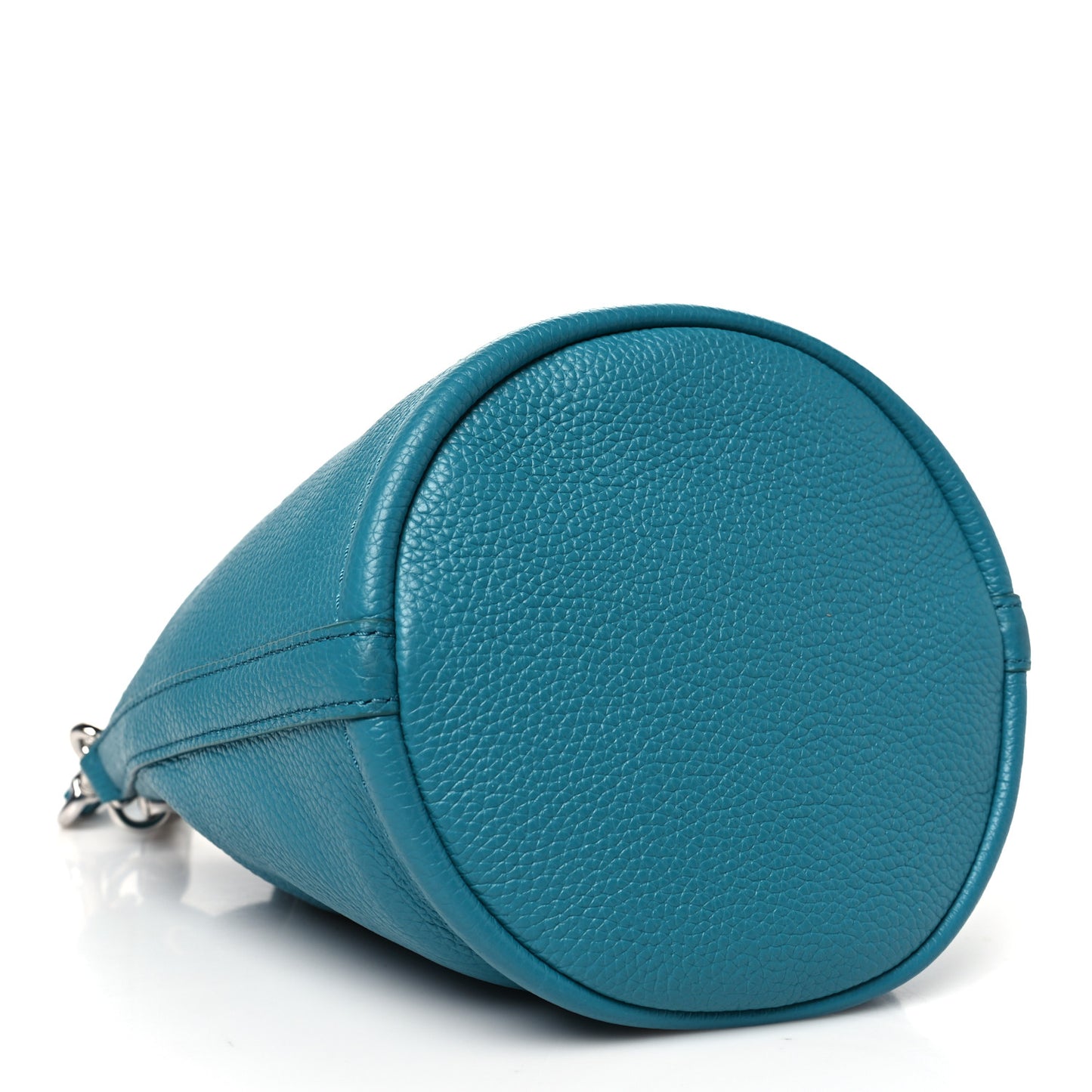 Grained Calfskin Mini The Bucket Bag Harbor Blue