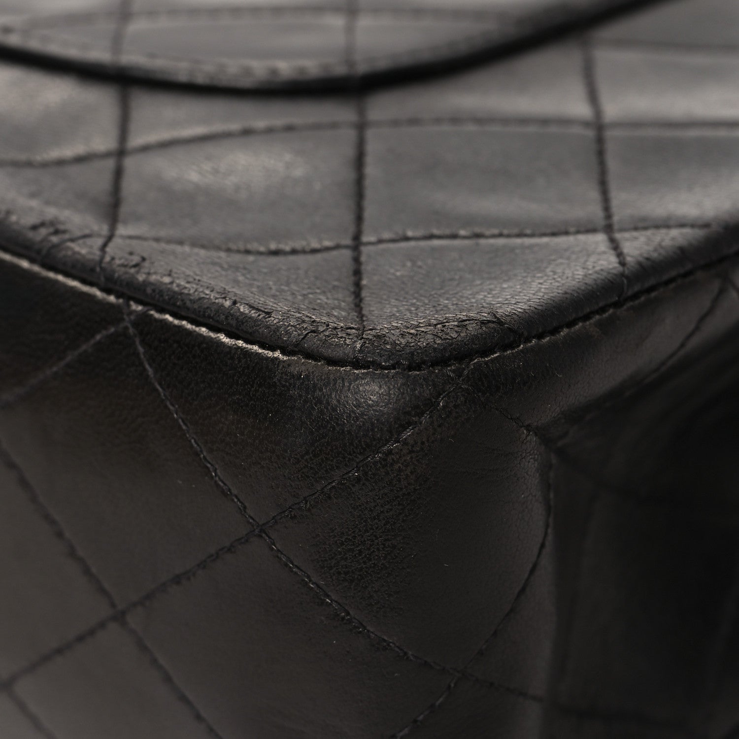 Chanel Lambskin Quilted Medium Double Flap Black 12 of 12