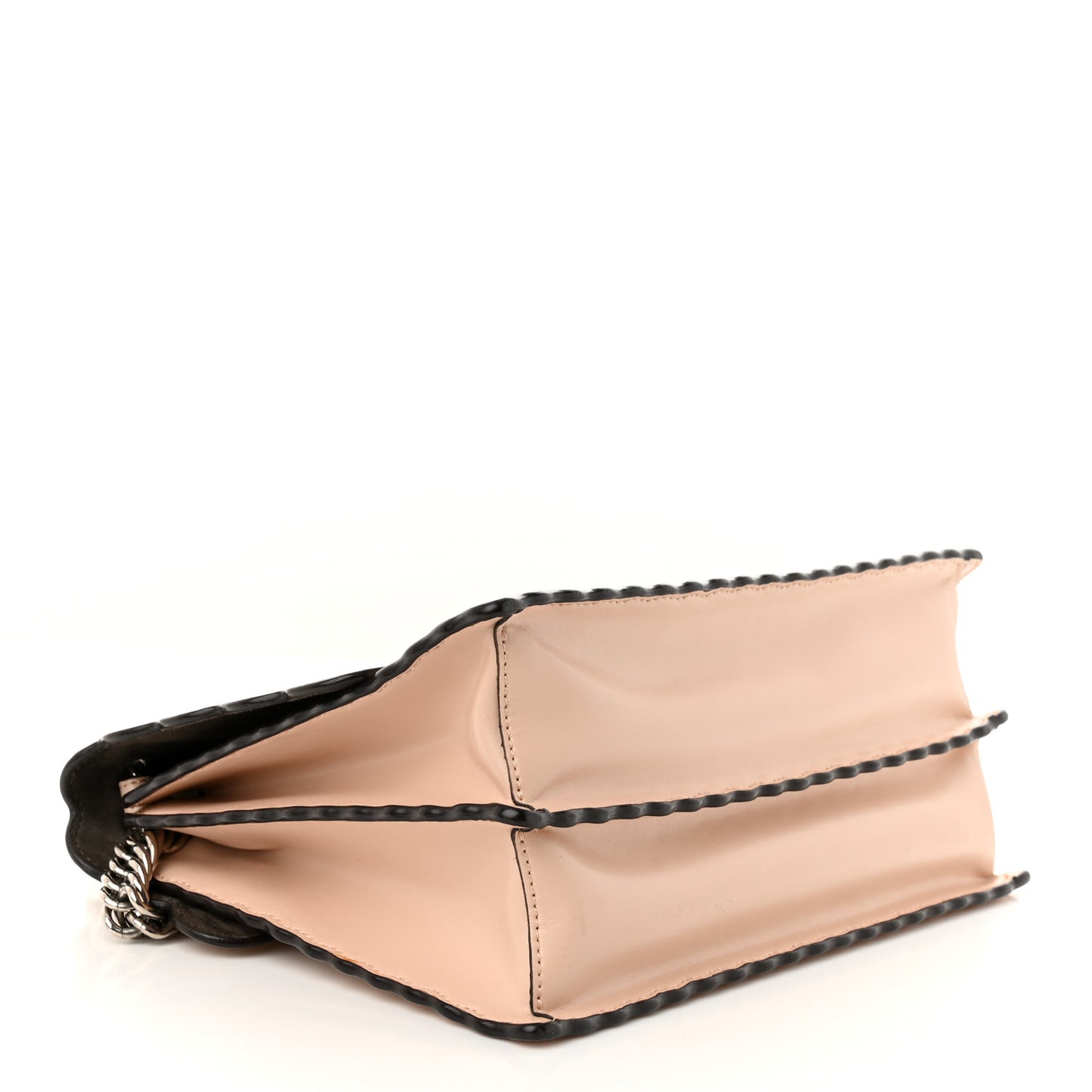 Vitello Liberty Scalloped Studded Kan I Shoulder Bag Plaster