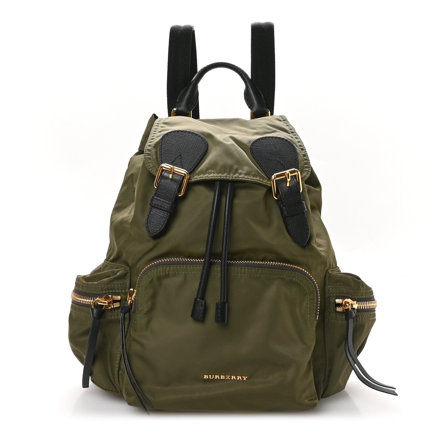 Burberry Nylon Medium Rucksack Backpack Green 1768199 – FASHIONPHILE