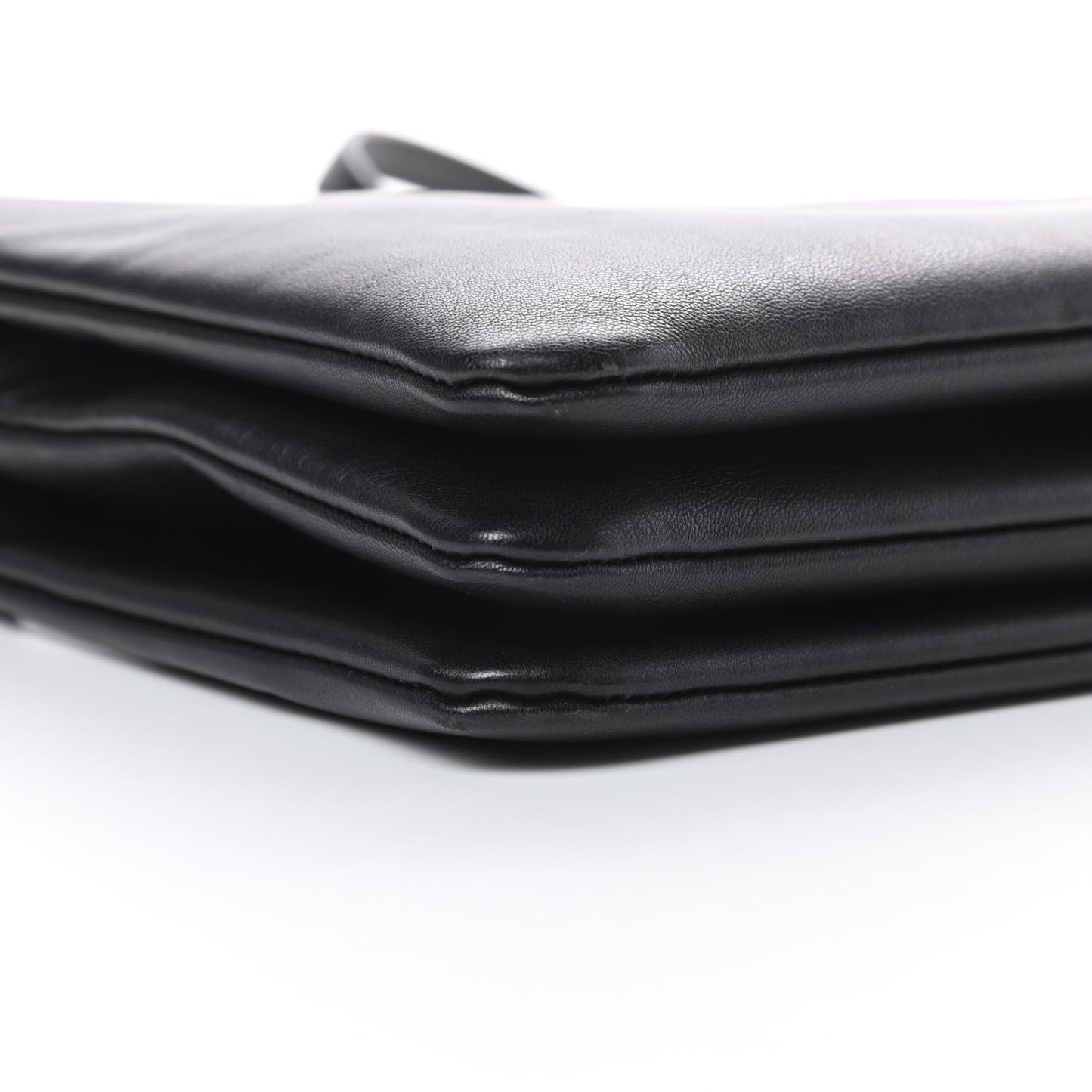 Goatskin Large Trio Crossbody Bag Black