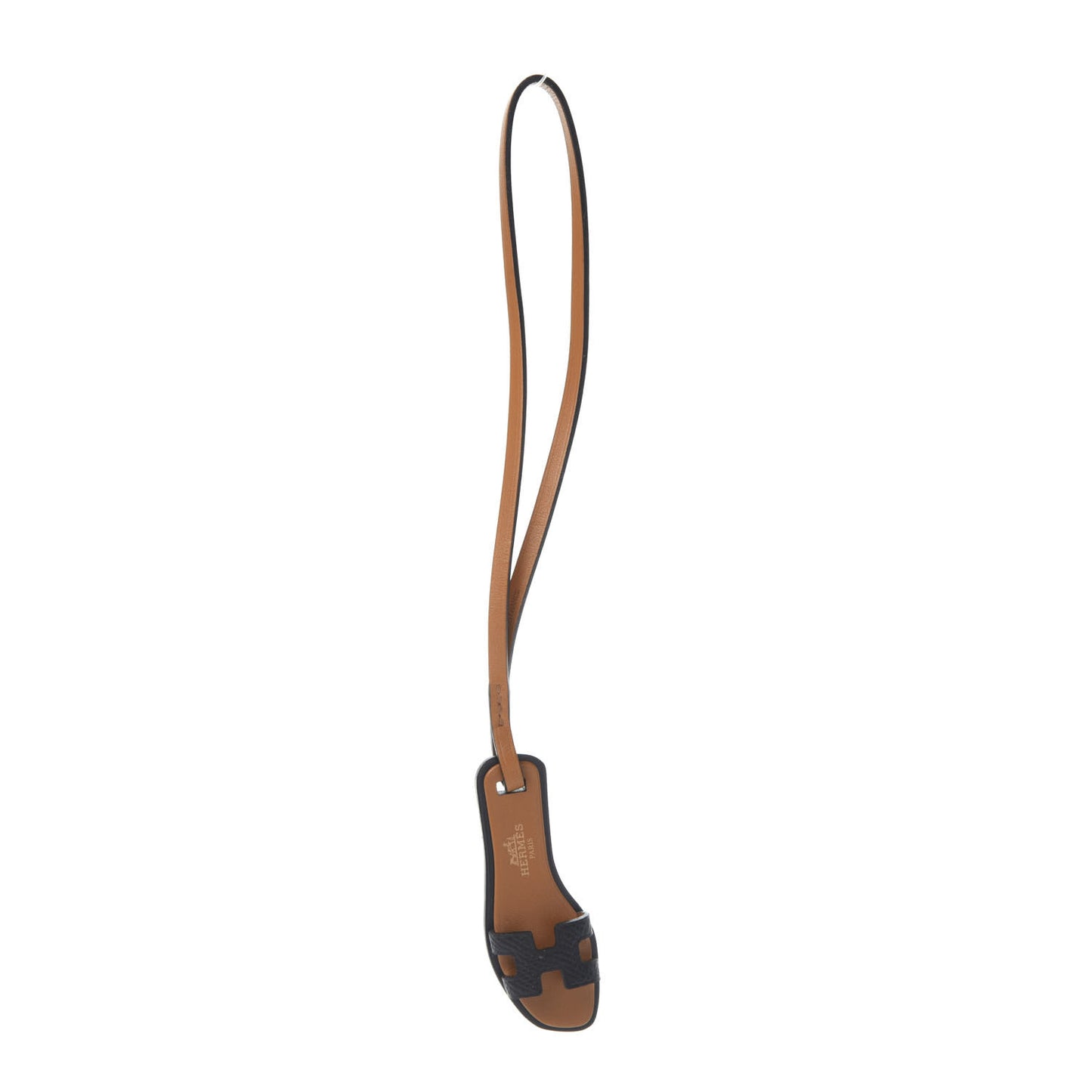 Epsom Butler Calfskin Hunter Oran Nano Bag Charm Black