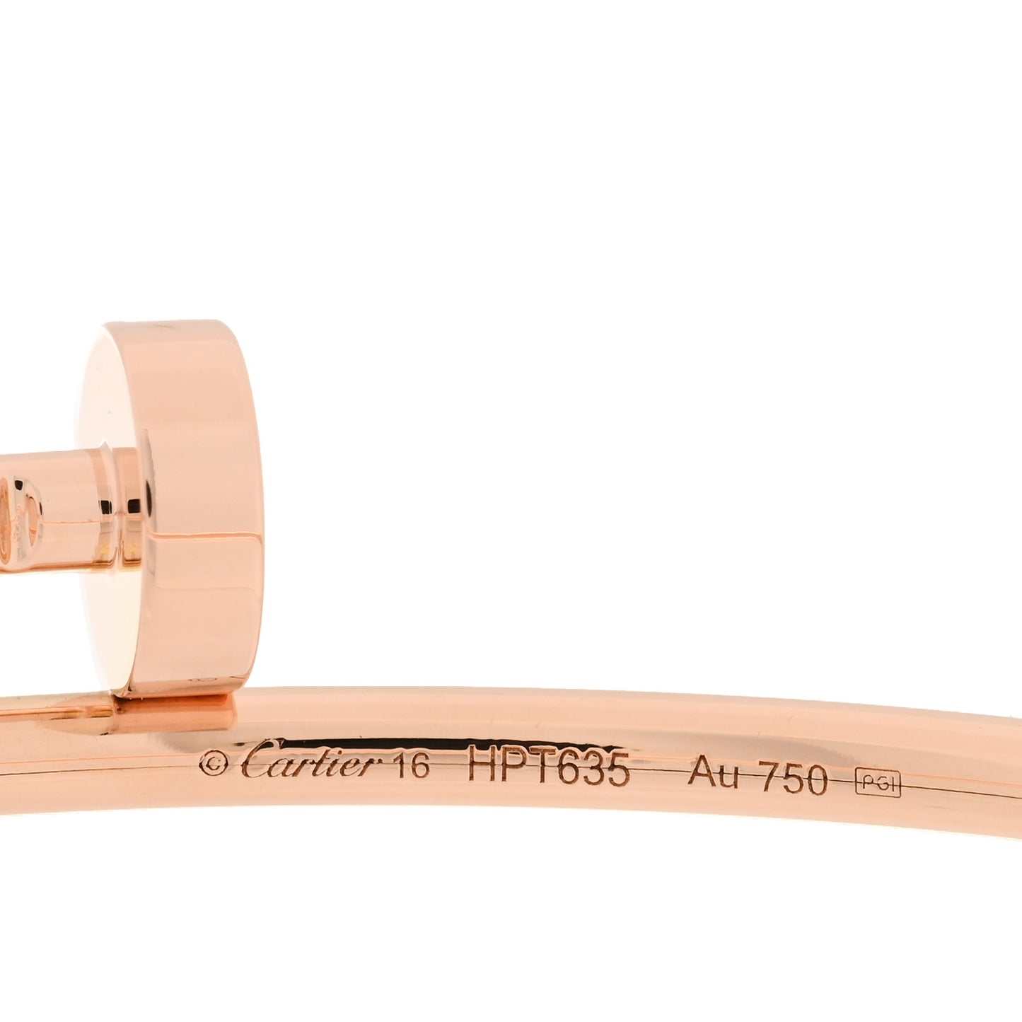 18K Pink Gold Small Juste Un Clou Bracelet 16