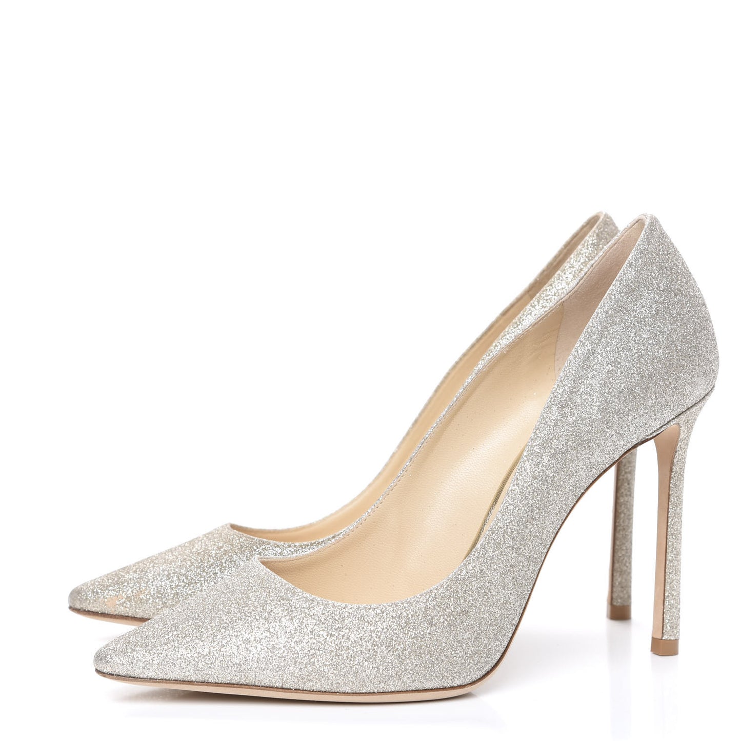Dusty Glitter Romy 100 Pumps 38 Platinum Ice