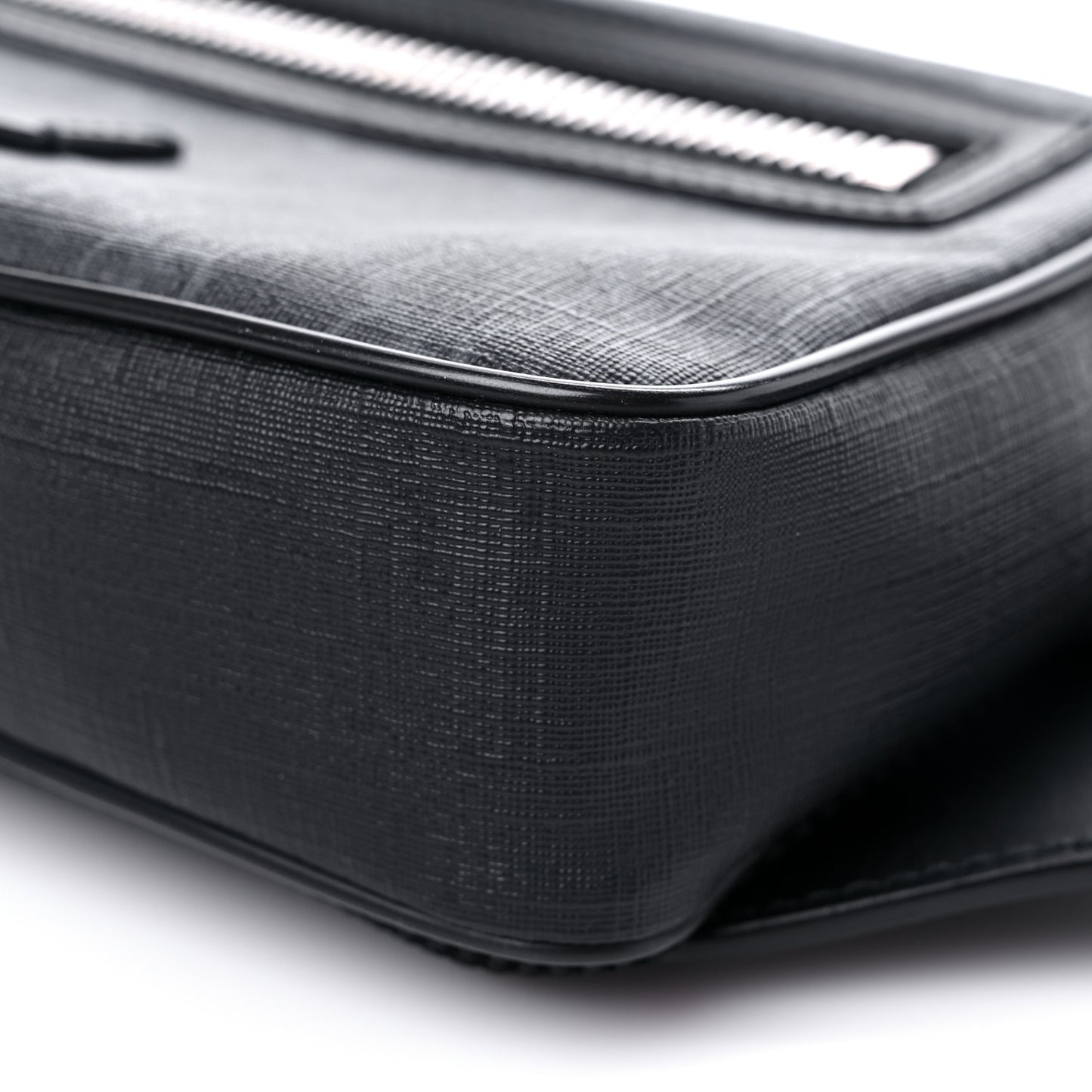 Soft GG Supreme Monogram Web Belt Bag Black Grey