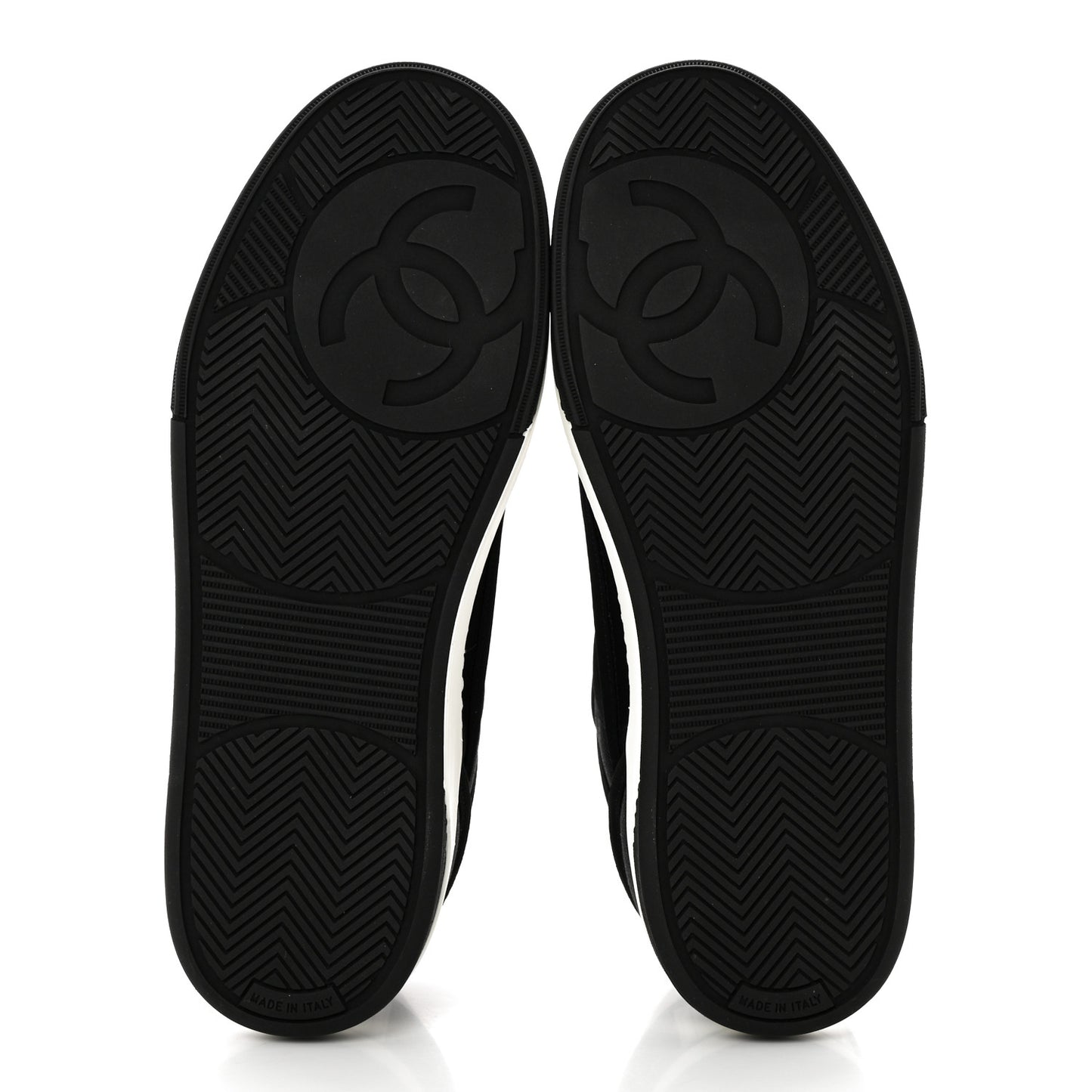 Fabric Womens Logo Sneakers 39.5 Black White