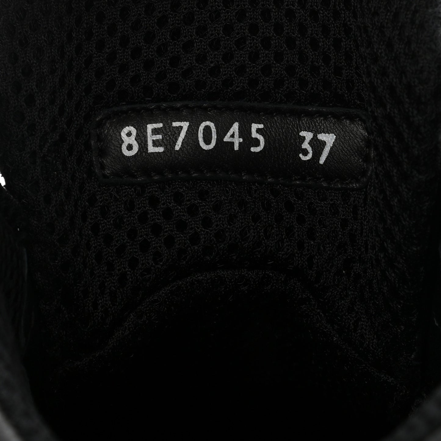 Nappa Macro FF Embossed High Top Sneakers 37 Black