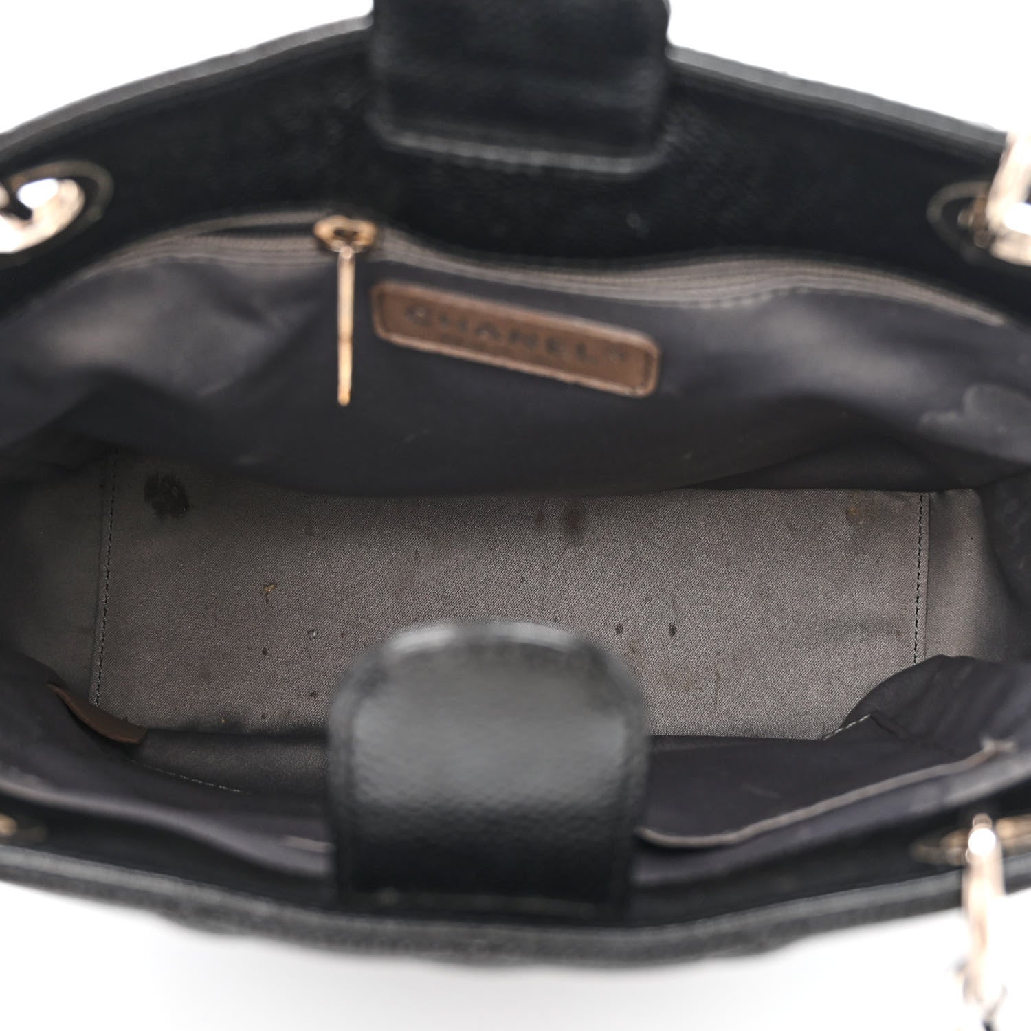 Chanel Caviar Quilted Petit Shopping Tote PST Black 5 of 14