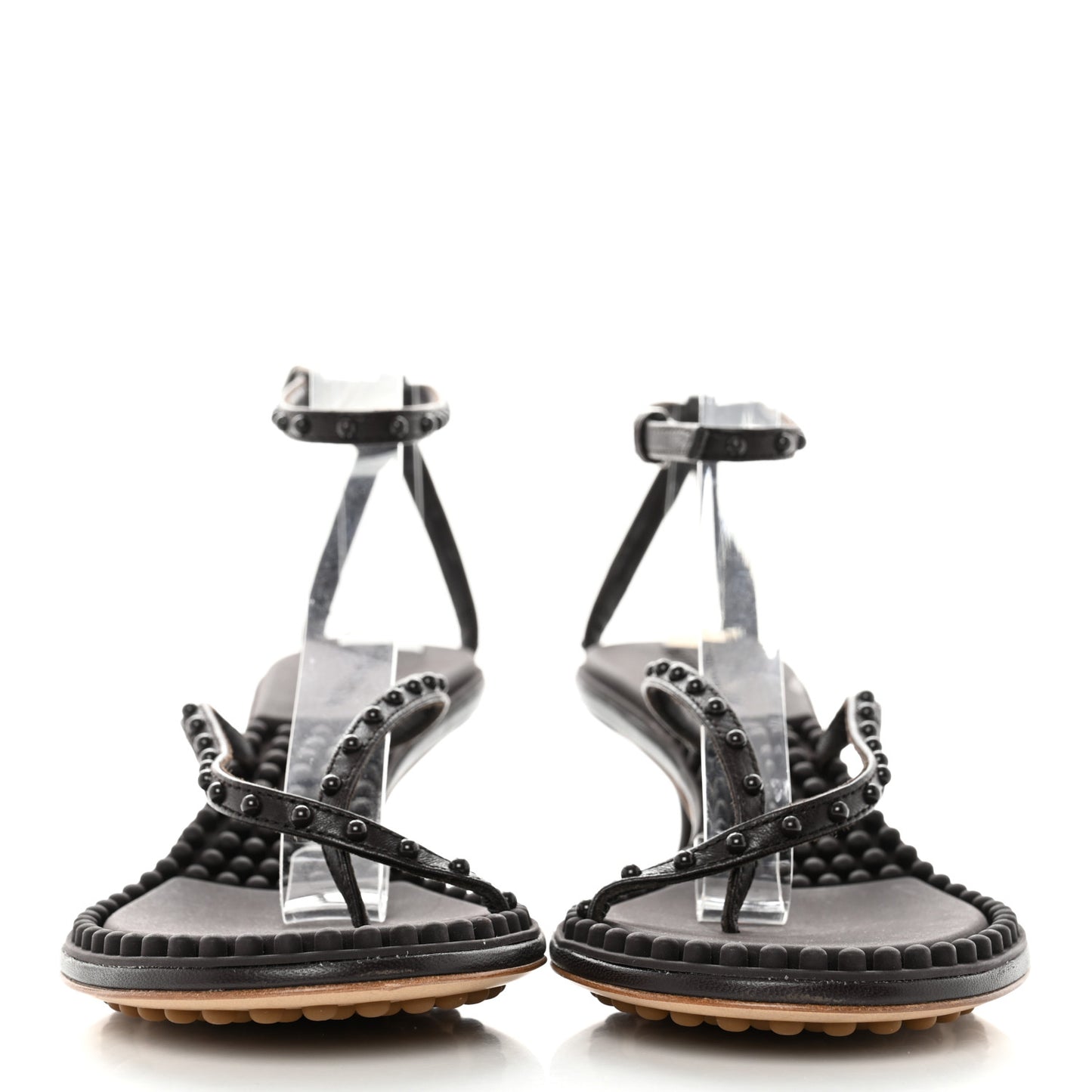 Lambskin Lagoon Bubble 55mm Sandals 35.5 Fondant