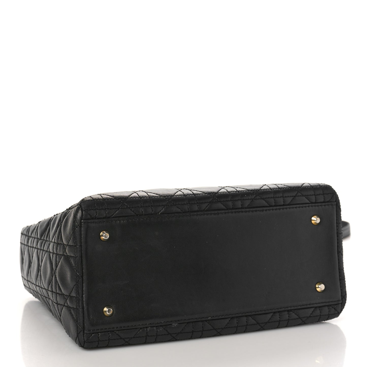 Lambskin Cannage Medium Lady Dior Black