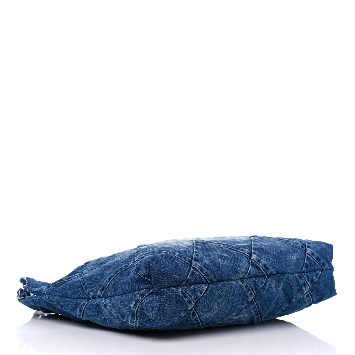 Denim Quilted Chanel 22 Blue