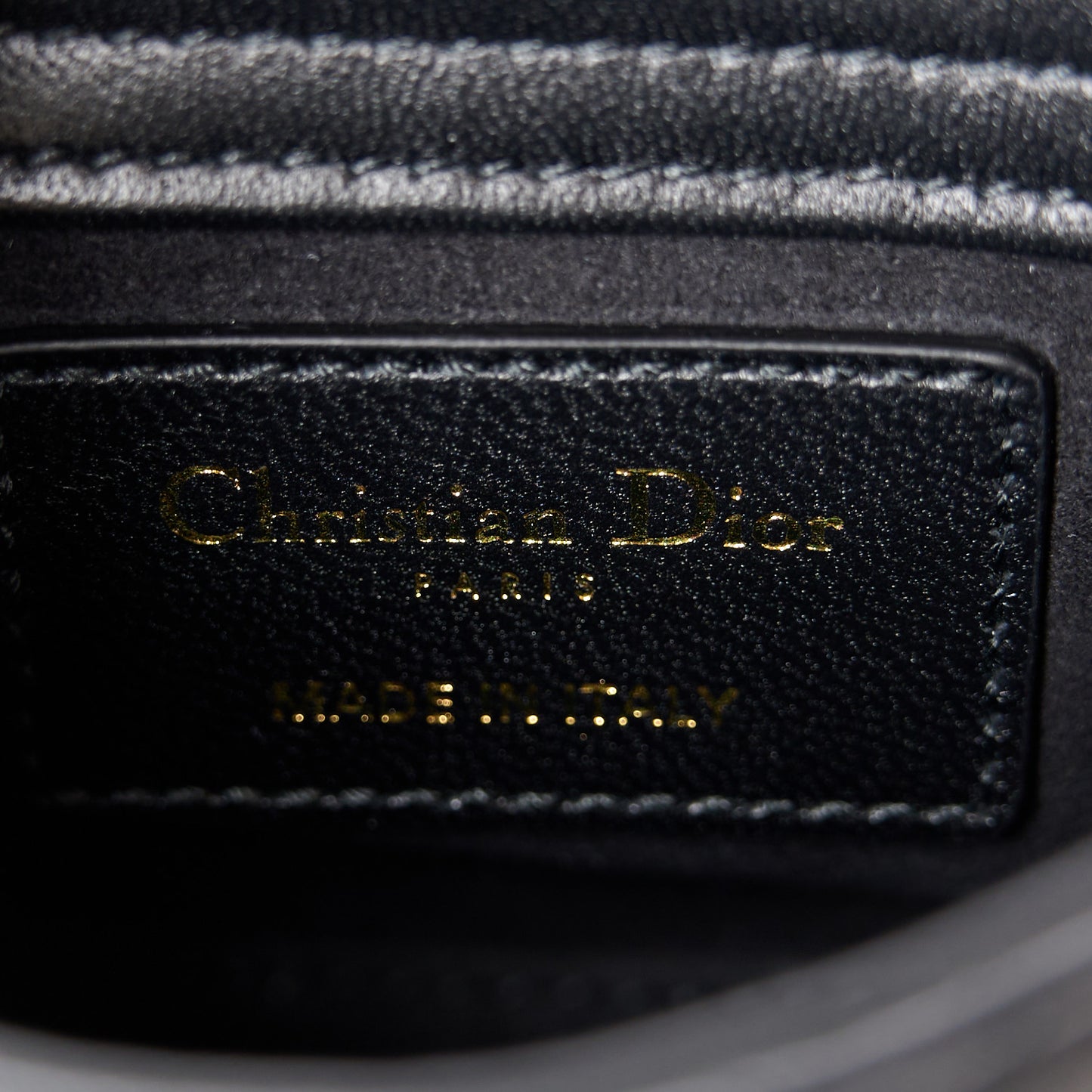 Lambskin Cannage Micro Lady Dior Black