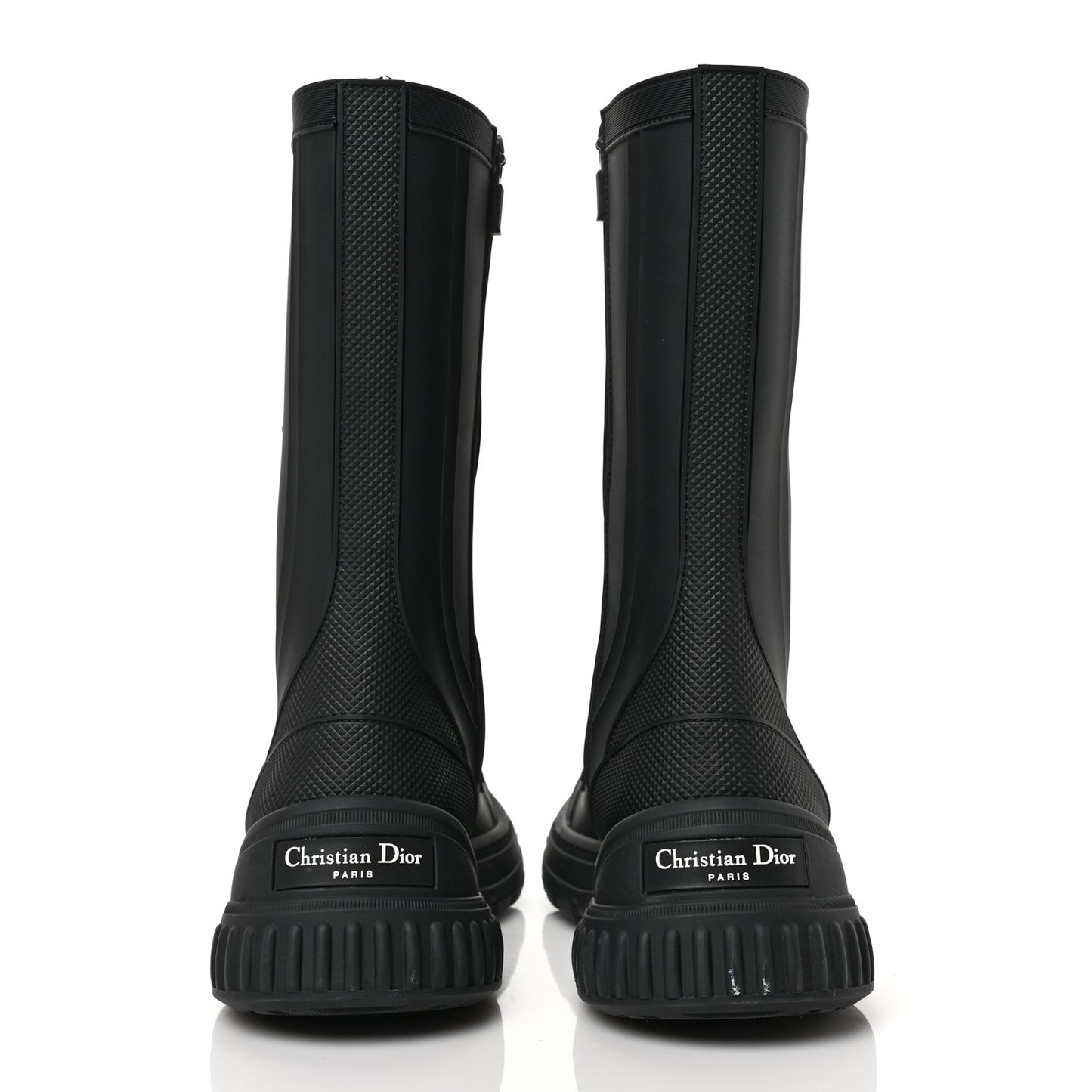 Neoprene Rubber Diorground Low Boots 38 Black