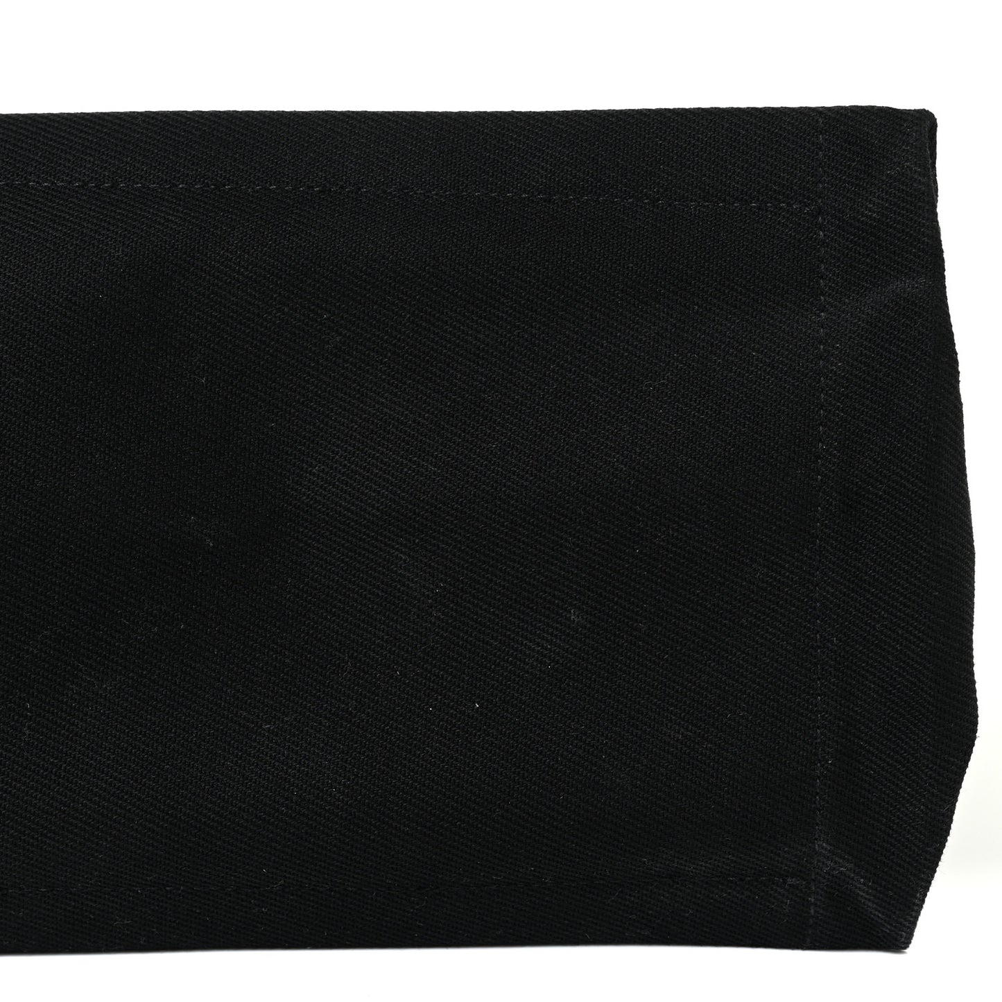 Linen Calfskin Rive Gauche Tote Black