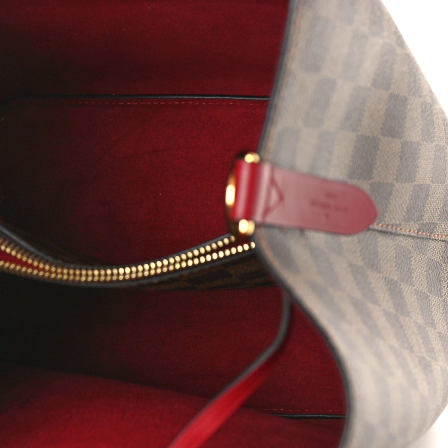 Damier Ebene Neonoe MM Cherry Berry