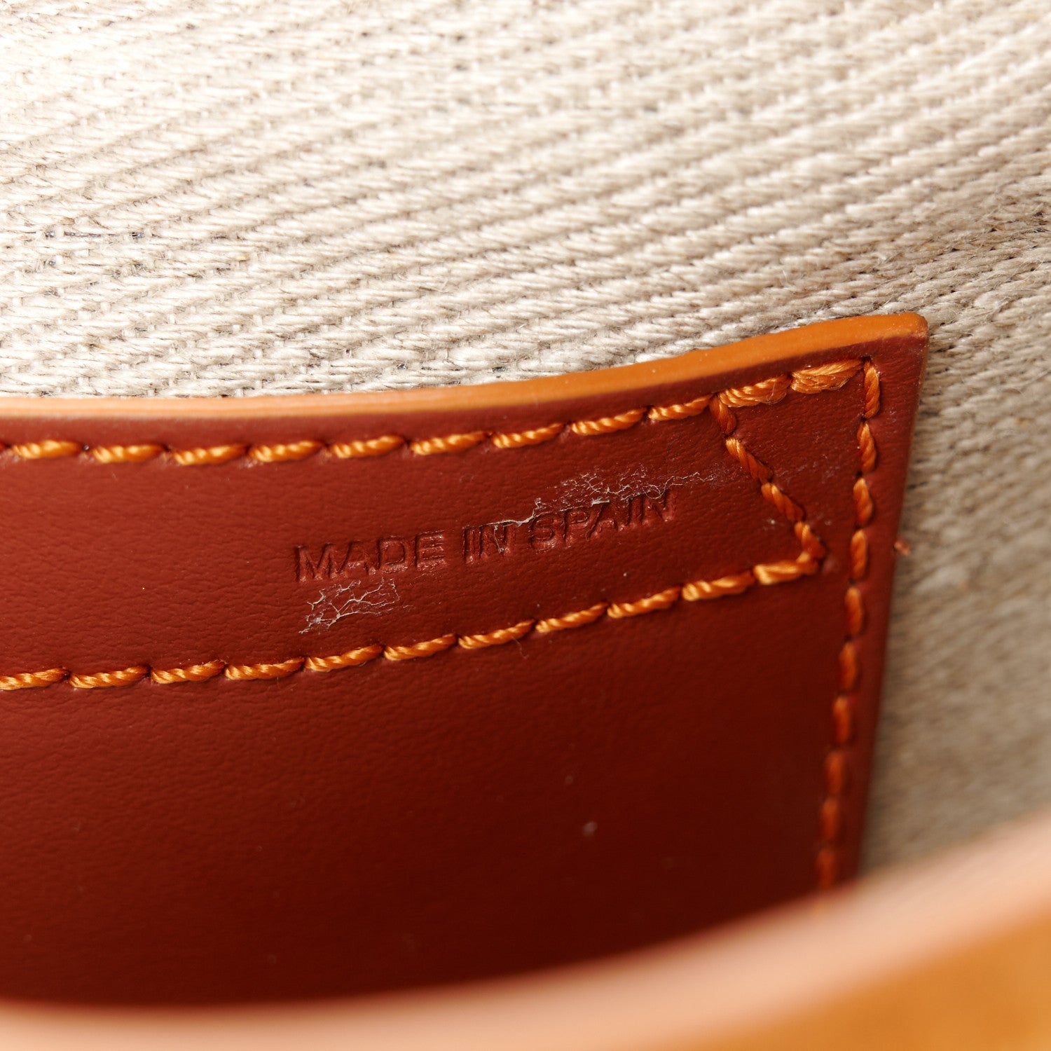 Chloe Suede Calfskin Mini Marcie Round Crossbody Bag Henna Orange 7 of 11