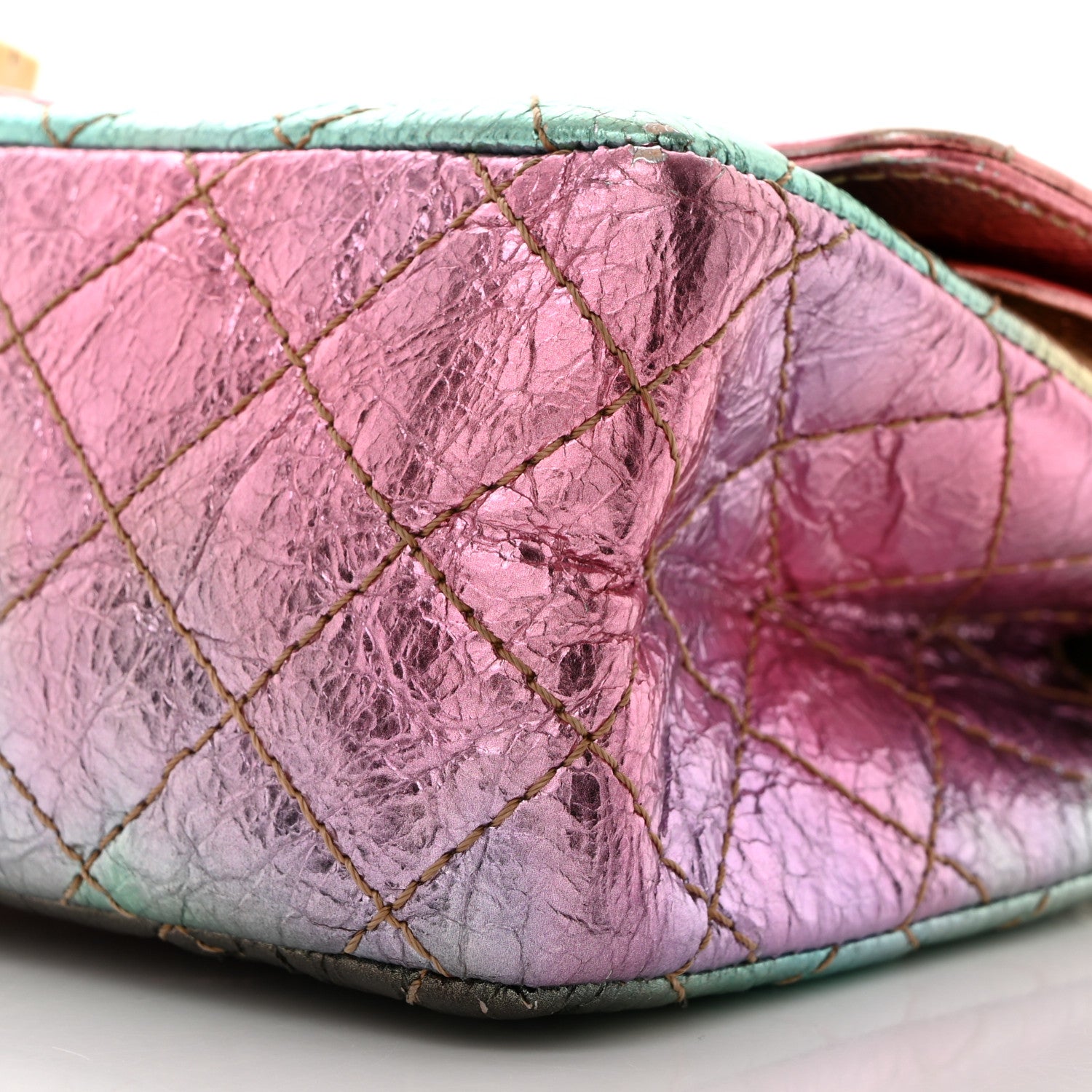 Chanel Metallic Goatskin Quilted 2.55 Reissue 225 Flap Multicolor 10 of 10