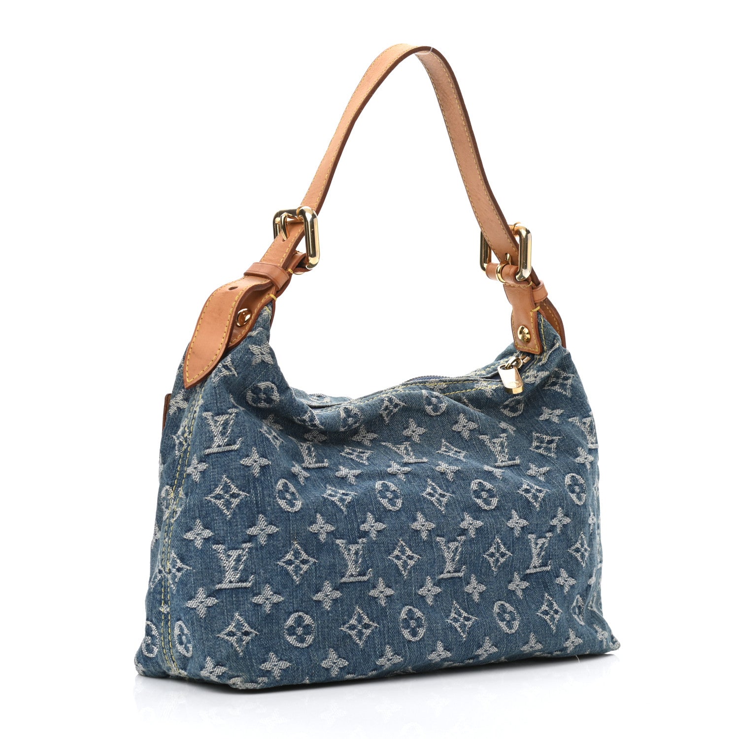 Louis Vuitton Monogram Denim Baggy PM Blue 3 of 12