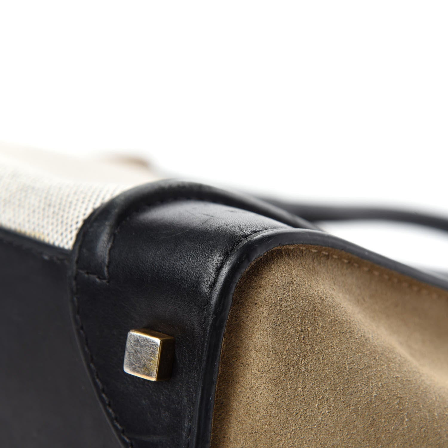 Celine Canvas Smooth Calfskin Suede Mini Tri-Color Luggage 11 of 21