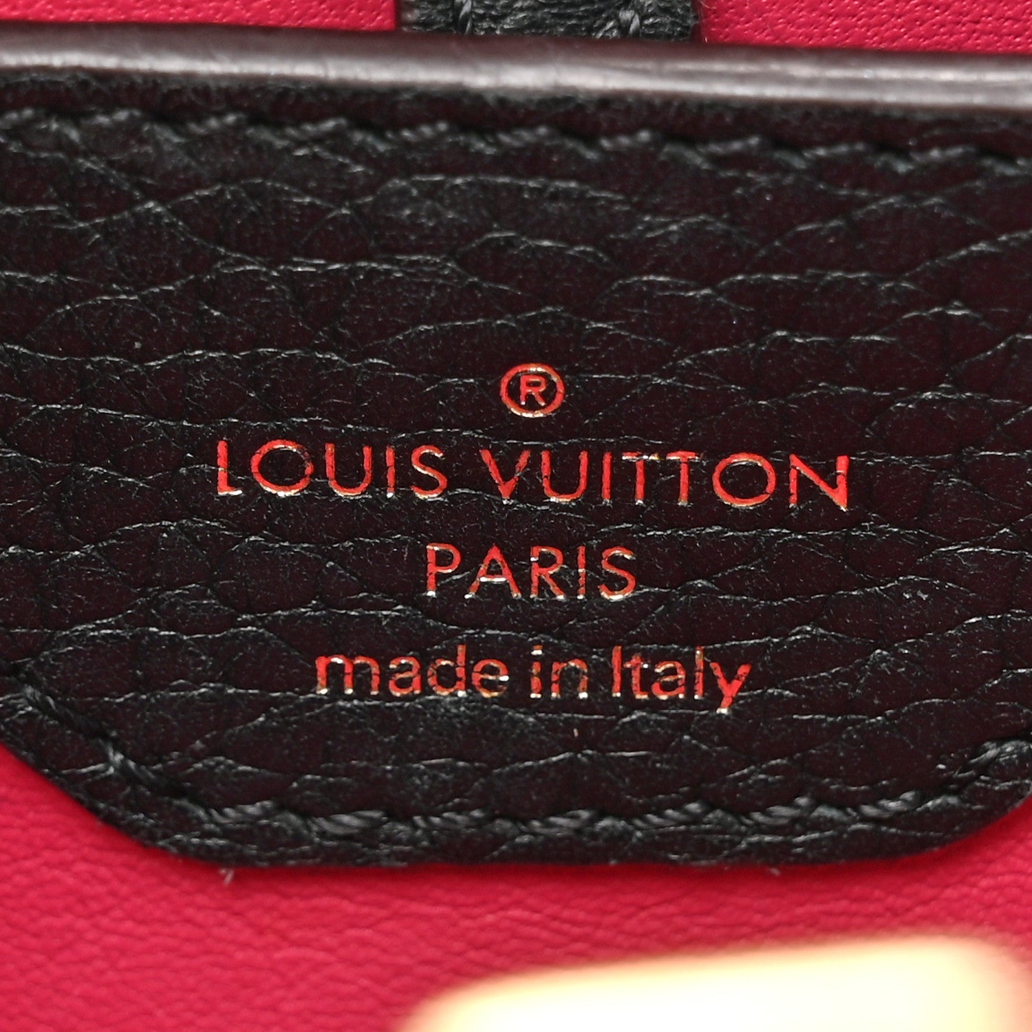 Louis Vuitton Taurillon Capucines BB Black 6 of 19
