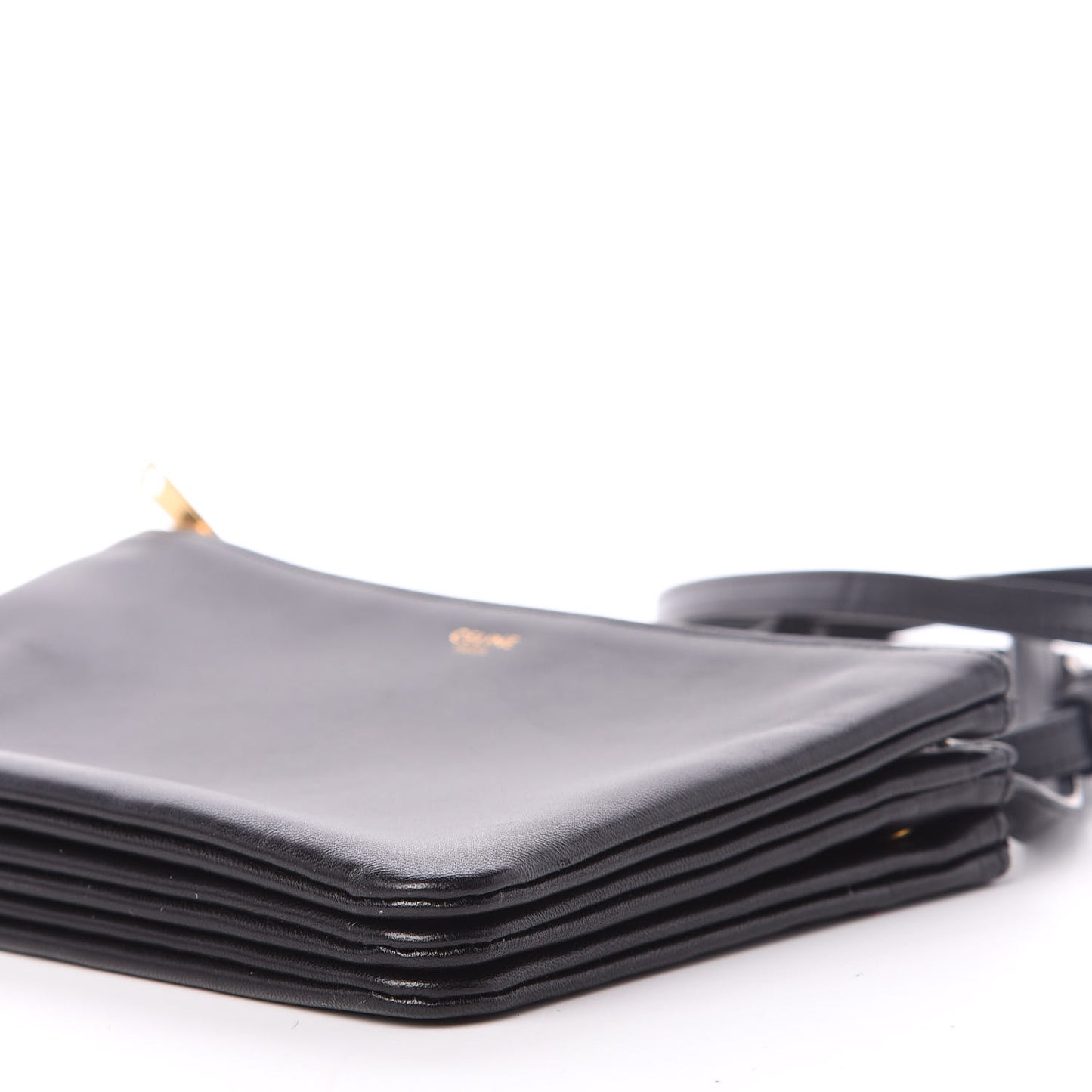 Lambskin Small Trio Crossbody Bag Black