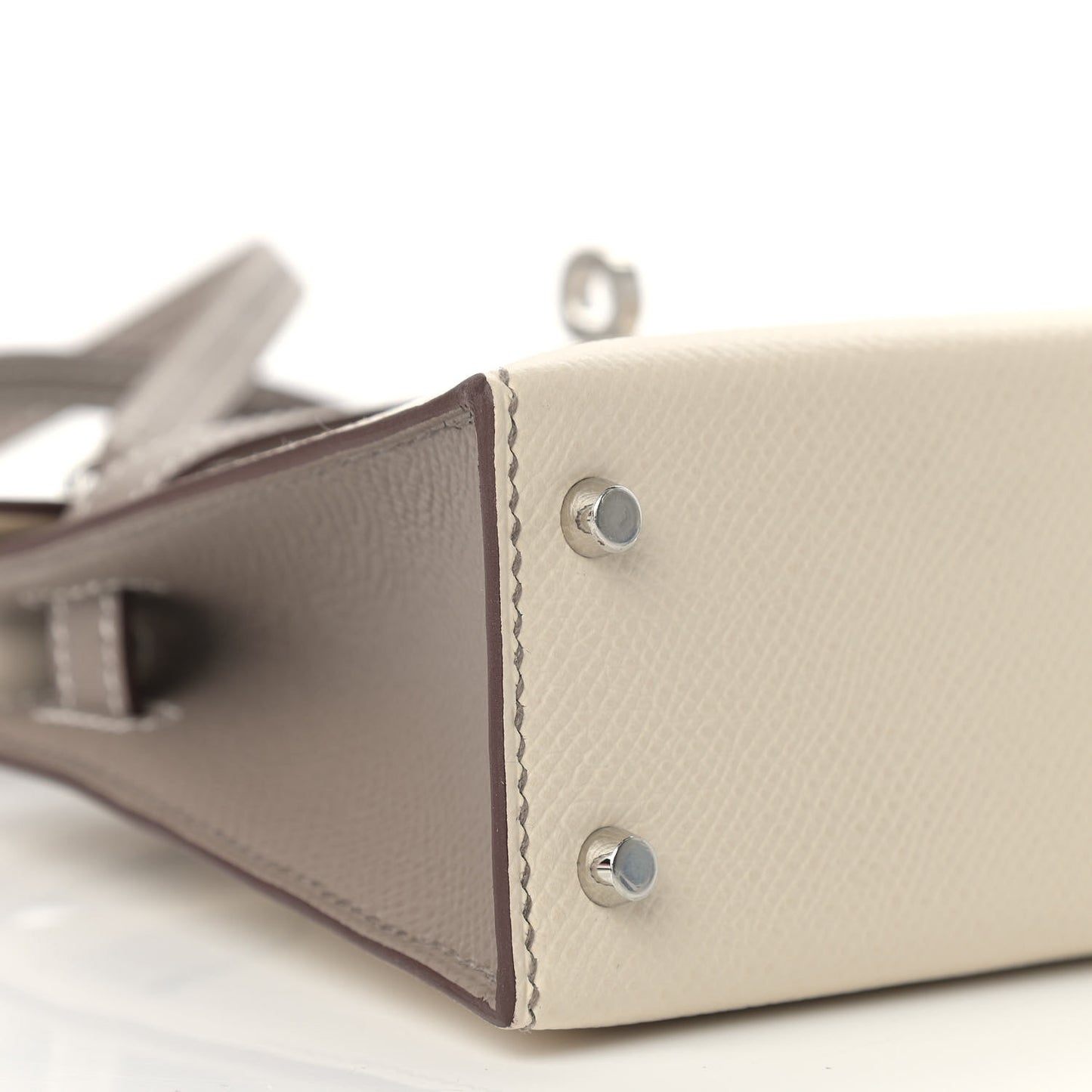 Epsom Horseshoe Mini Kelly Sellier 20 Craie Etoupe