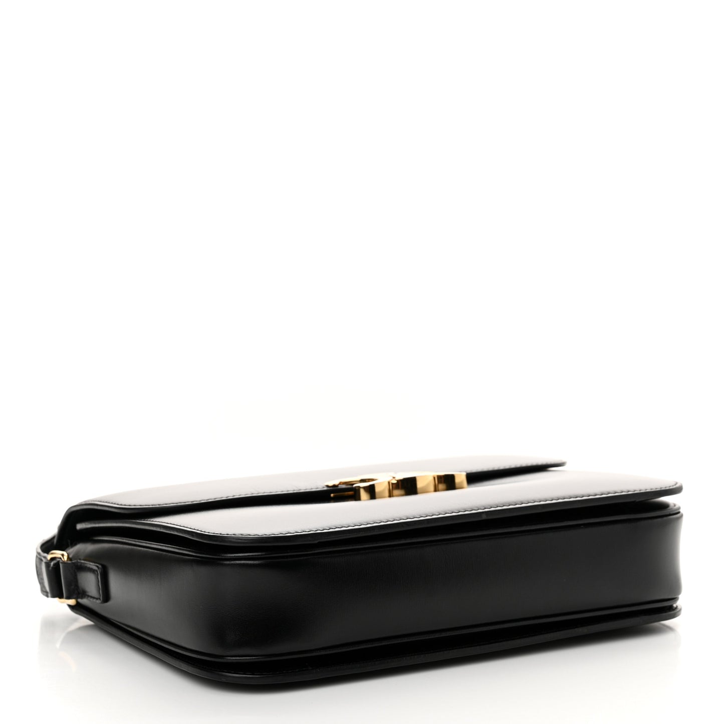 Shiny Calfskin Large Triomphe Black