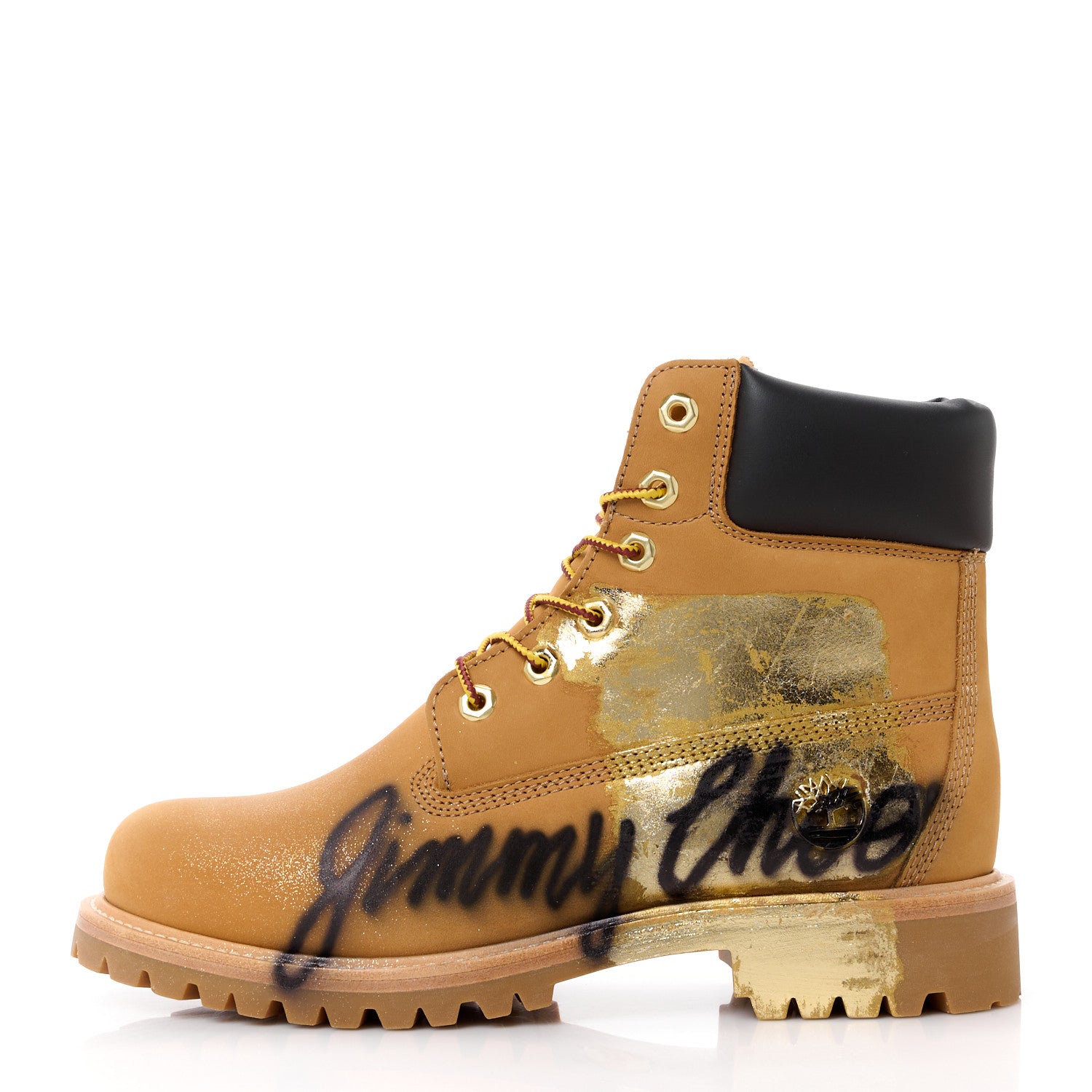 Jimmy Choo X TIMBERLAND Nubuck Graffiti Womens Ankle Boots 9.5