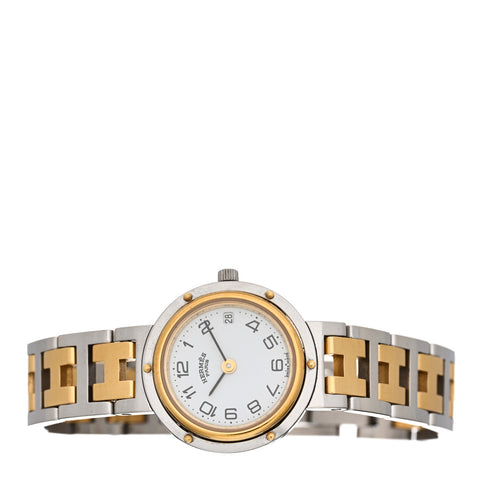 Stainless Steel 24mm Clipper Quartz Watch Gold