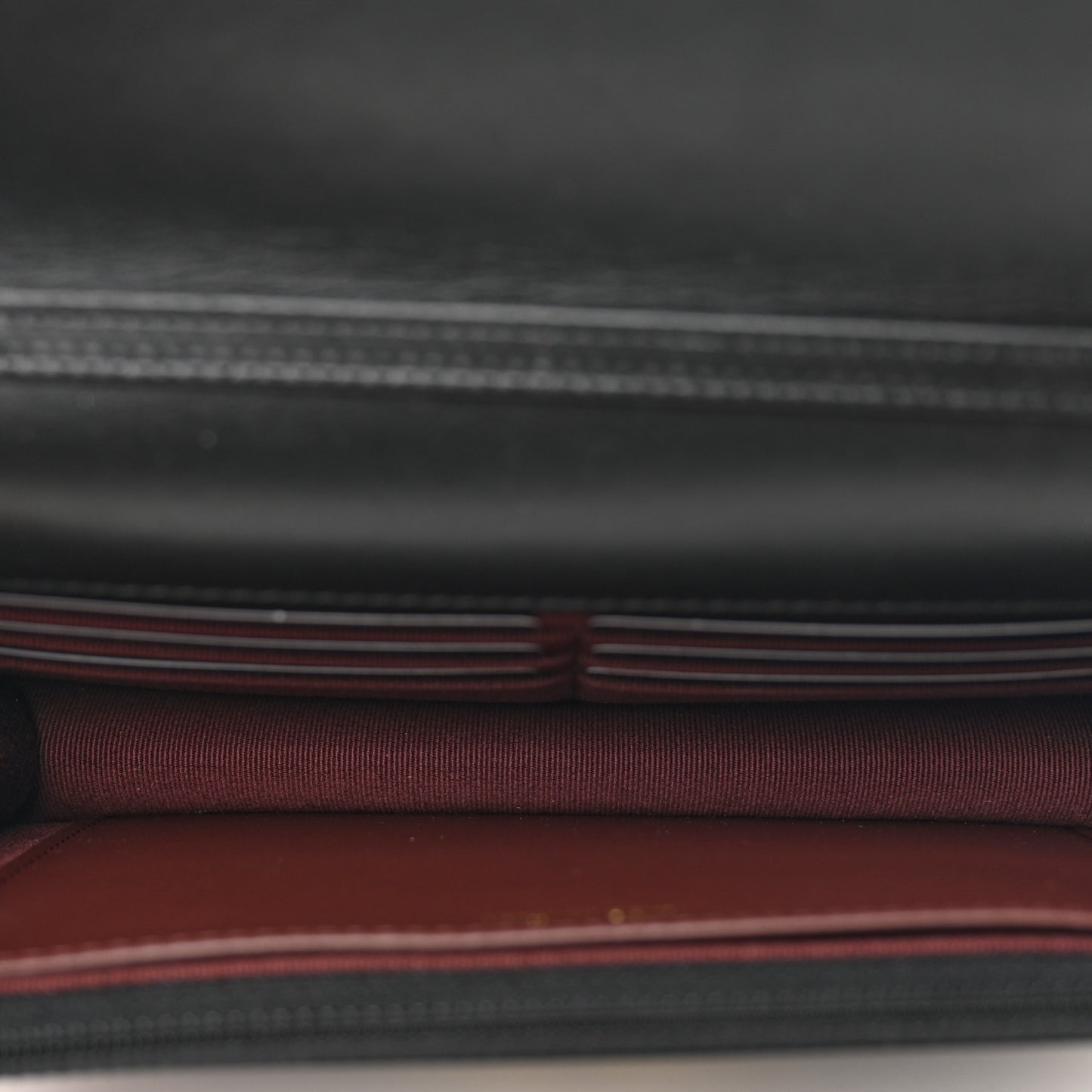 Aged Calfskin Quilted Reissue Wallet On Chain WOC Black